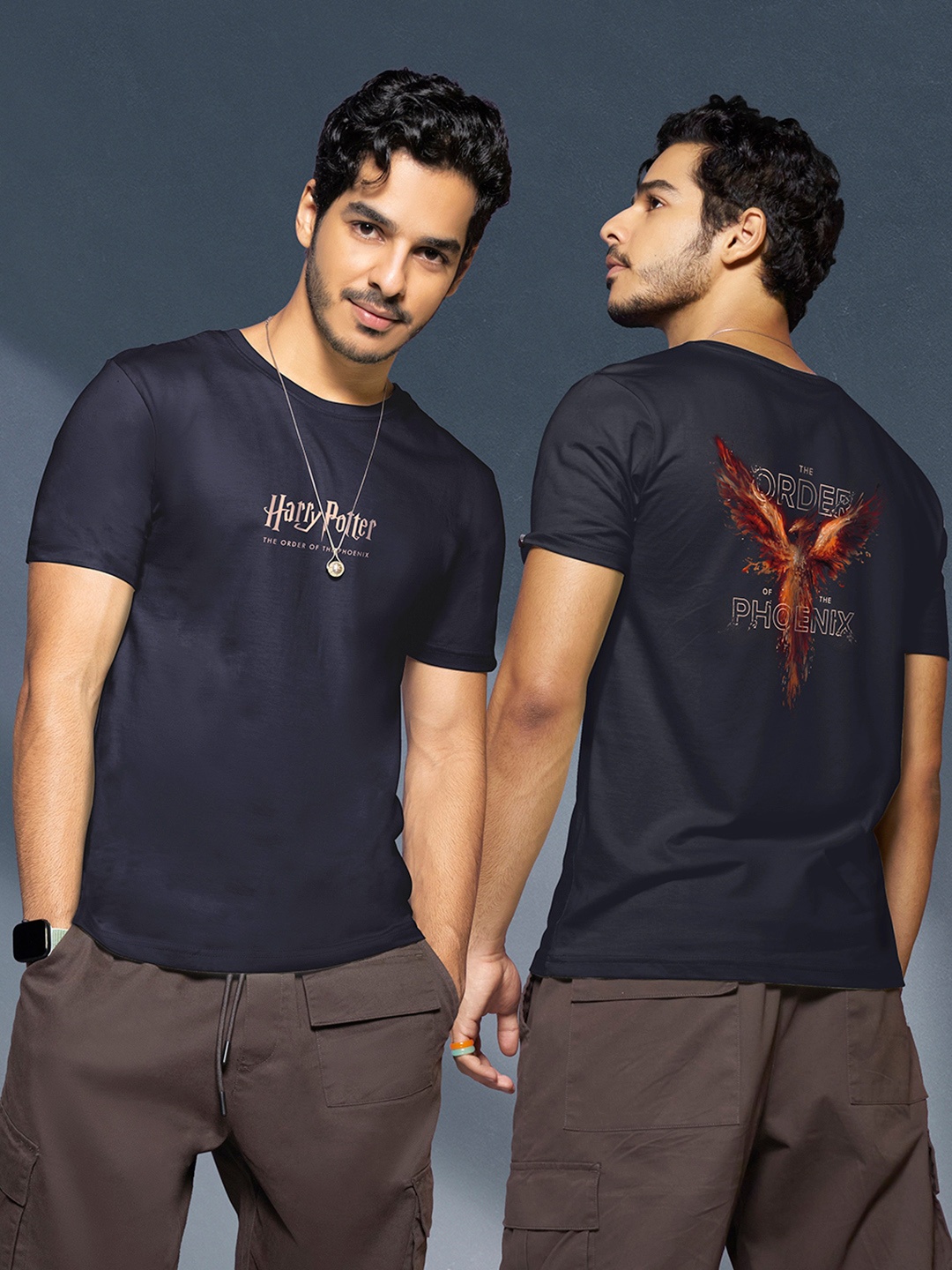 Bewakoof Official Harry Potter Merchandise Men Order of the Phoenix Printed T-shirt, Blue
Bewakoof Official Harry Potter Merchandise Men Order of the Phoenix Printed T-shirt, Blue