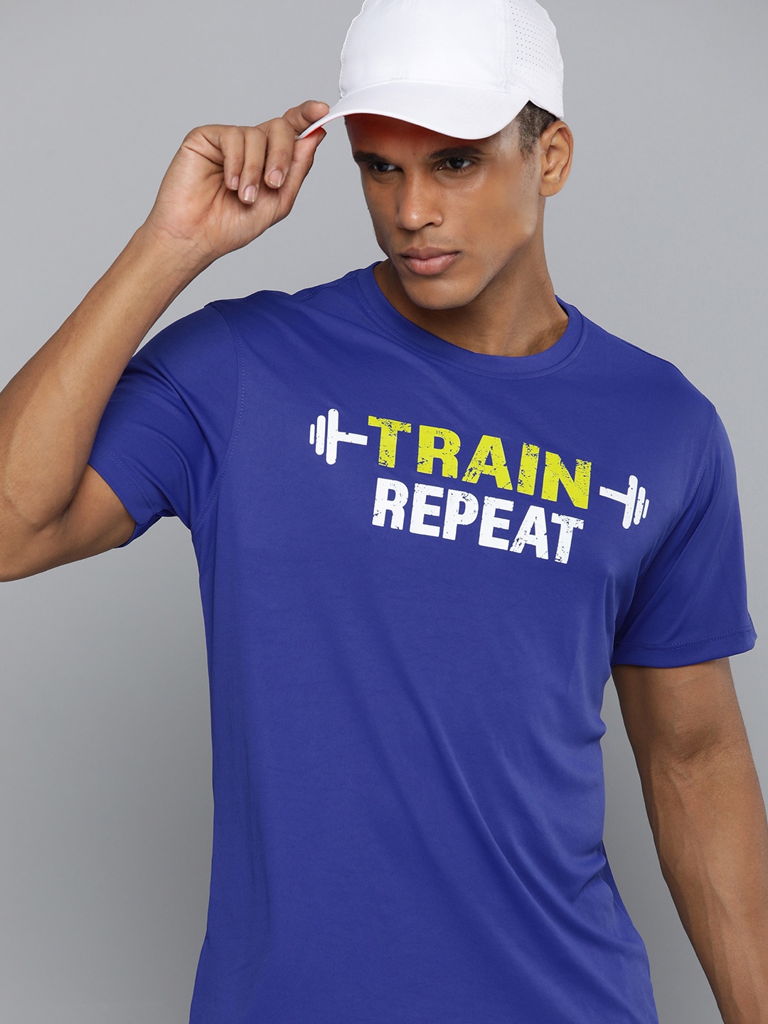 HRX by Hrithik Roshan Typography Printed Rapid Dry & Antimicrobial Finish Training T-shirt, Blue
HRX by Hrithik Roshan Typography Printed Rapid Dry & Antimicrobial Finish Training T-shirt, Blue