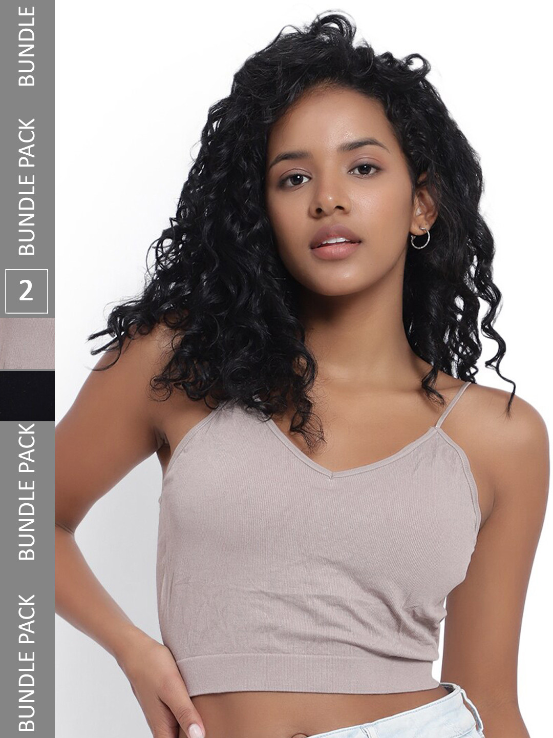 PARKHA Pack Of 2 V-Neck Full Coverage Heavily Padded All Day Comfort Dry-Fit Bralette Bra, Black
PARKHA Pack Of 2 V-Neck Full Coverage Heavily Padded All Day Comfort Dry-Fit Bralette Bra, Black