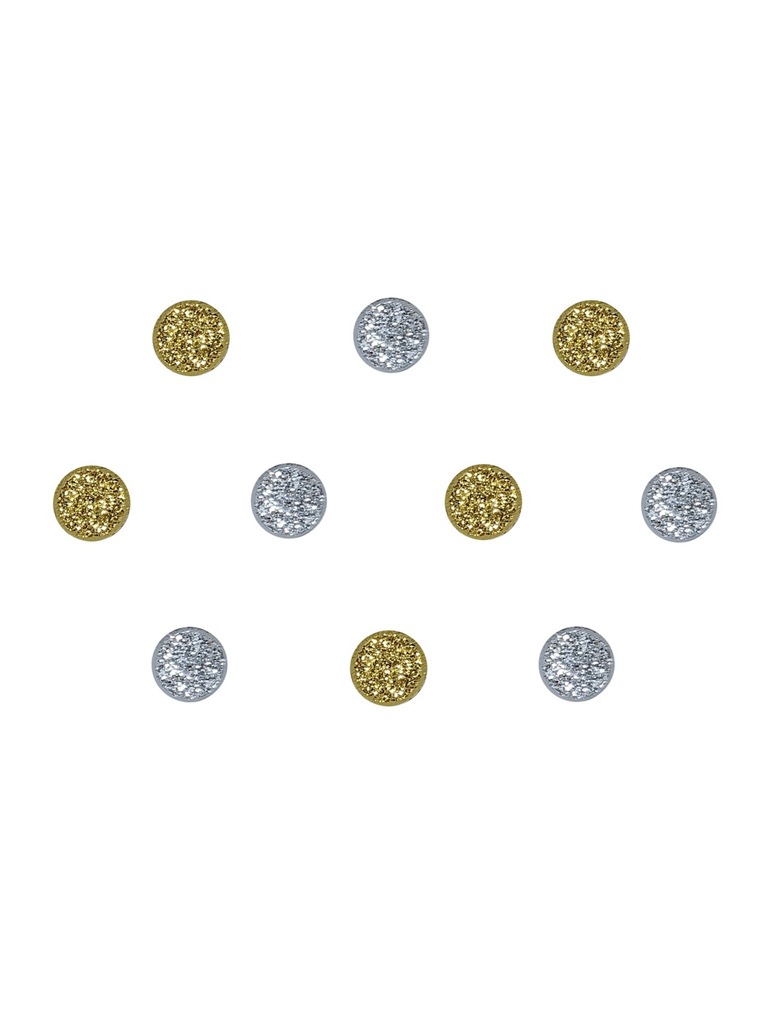 Comet Busters Silver-Toned & Gold-Toned Embellished Reusable Traditional Bindis - 10 Pcs
Comet Busters Silver-Toned & Gold-Toned Embellished Reusable Traditional Bindis - 10 Pcs