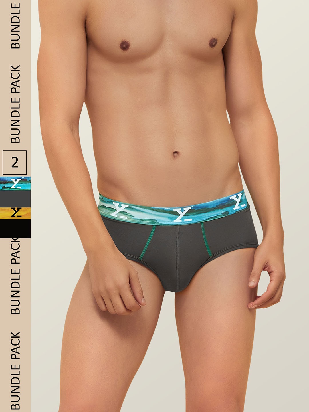 XYXX Men IntelliSoft Antimicrobial Micro Modal Pack of 2 Dynamo Briefs XYBRF2PCKN105, Black
XYXX Men IntelliSoft Antimicrobial Micro Modal Pack of 2 Dynamo Briefs XYBRF2PCKN105, Black