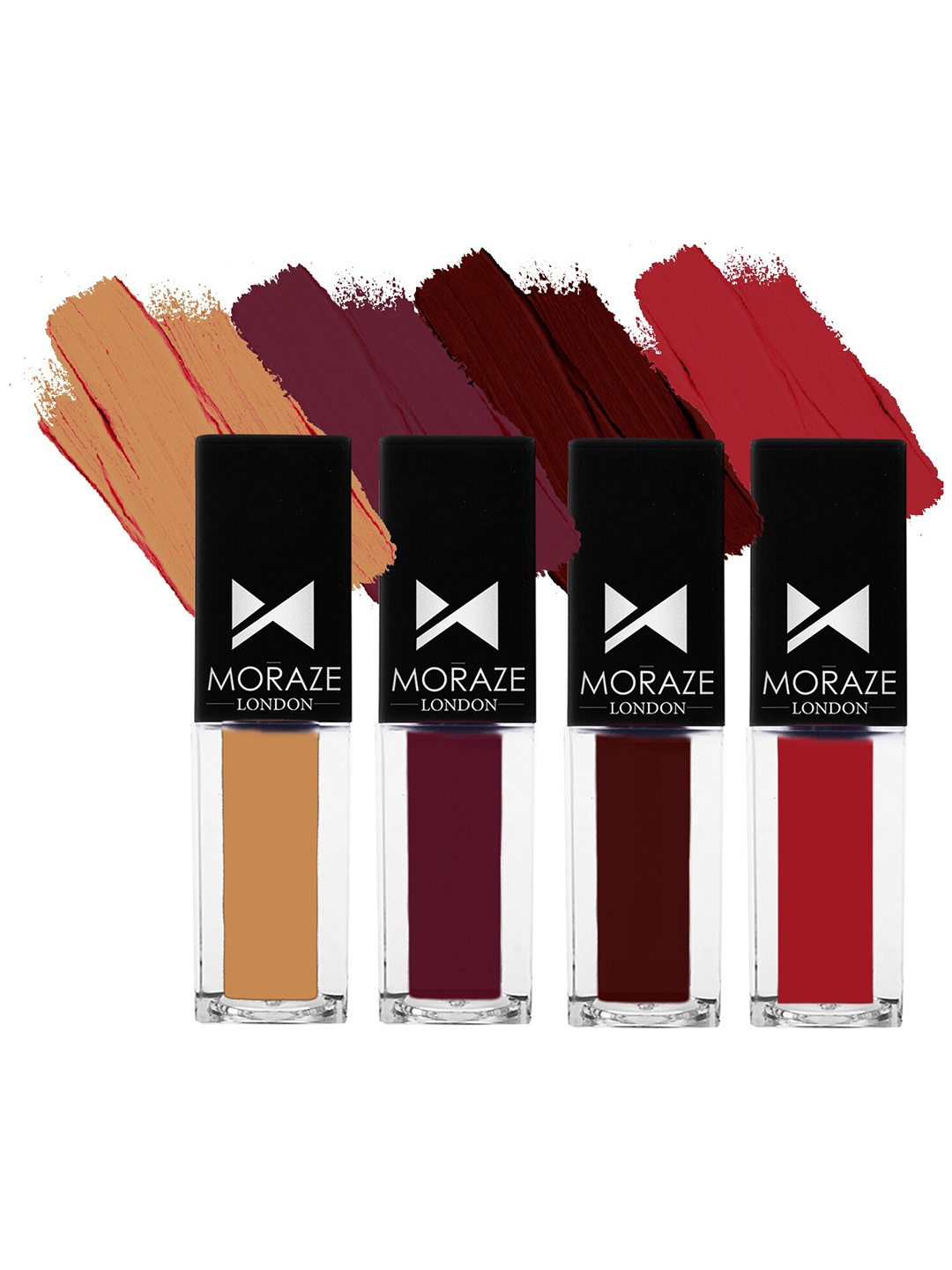 Moraze Set Of 4 Mini Matte Transfer Proof & Waterproof Liquid Lipsticks - 3ml Each, Multi
Moraze Set Of 4 Mini Matte Transfer Proof & Waterproof Liquid Lipsticks - 3ml Each, Multi