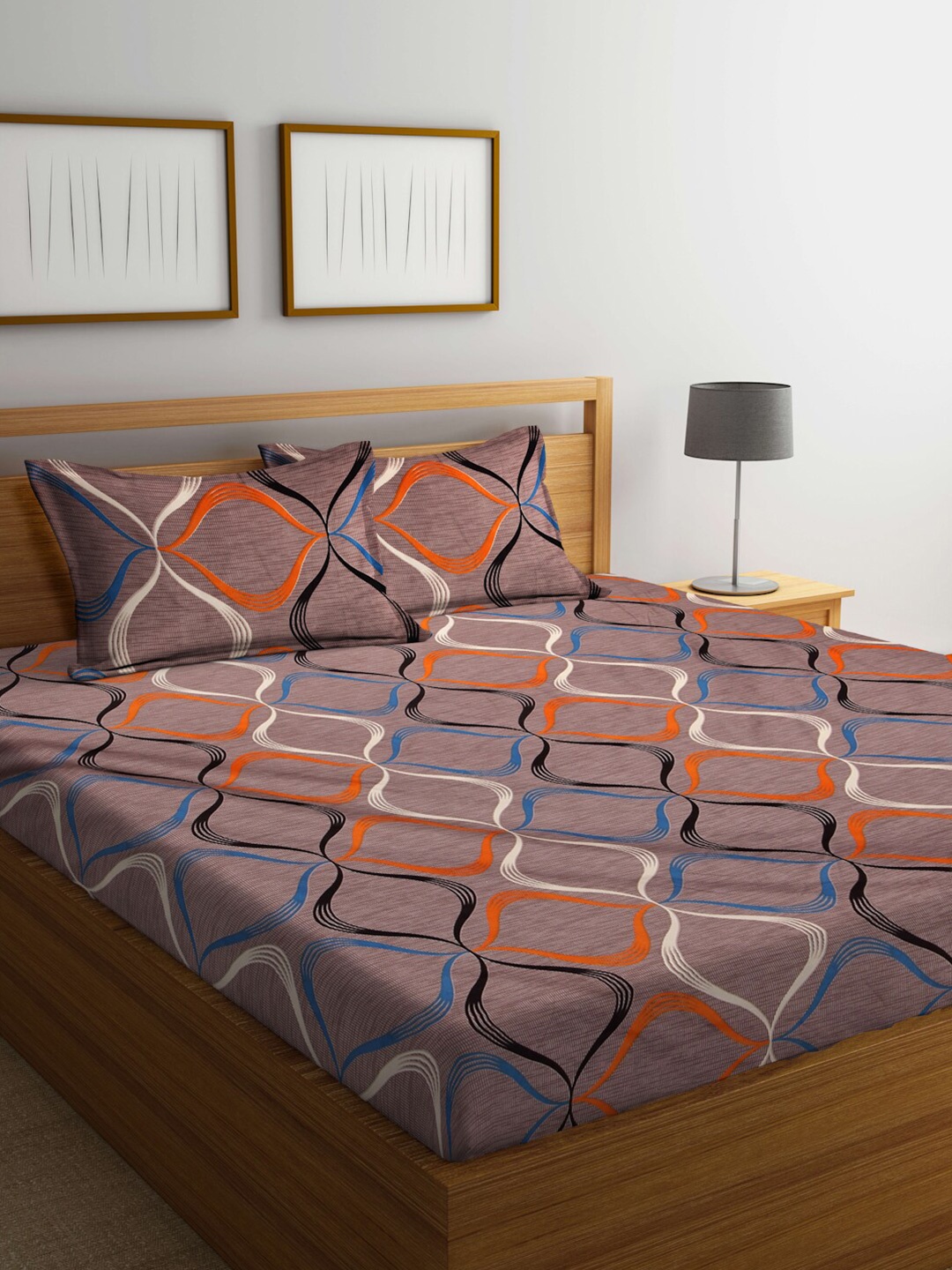 FABINALIV Brown & White Ethnic Motifs 300 TC Super King Bedsheet with 2 Pillow Covers
FABINALIV Brown & White Ethnic Motifs 300 TC Super King Bedsheet with 2 Pillow Covers