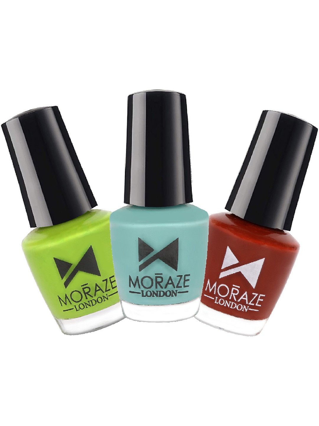 Moraze Set Of 3 Long Stay Nail Polishes 5ml Each-Aquamarine- Forest Forest-Haughty Naughty, Green
Moraze Set Of 3 Long Stay Nail Polishes 5ml Each-Aquamarine- Forest Forest-Haughty Naughty, Green