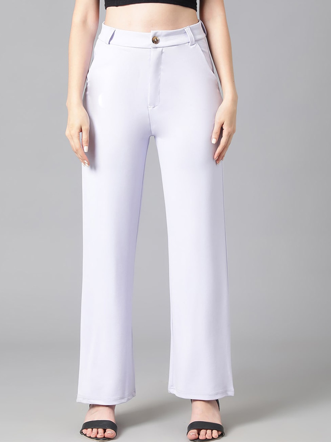 KOTTY BIZwear Women Purple Relaxed Straight Leg Straight Fit High-Rise Easy Wash Parallel Trousers
KOTTY BIZwear Women Purple Relaxed Straight Leg Straight Fit High-Rise Easy Wash Parallel Trousers