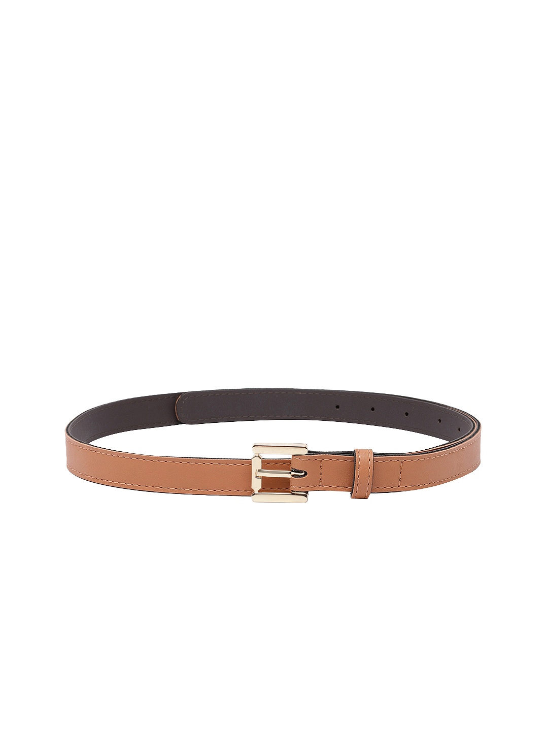Baggit Women Solid PU Casual Belt, Tan