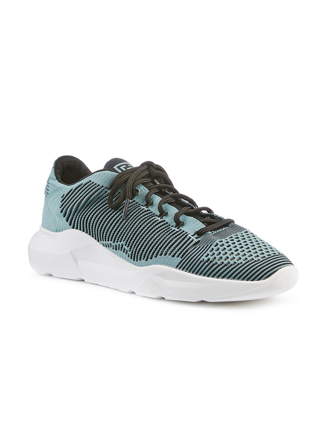 FREESOUL FREETOP Woven Design Textile Contrast Sole Sneakers, Sea green