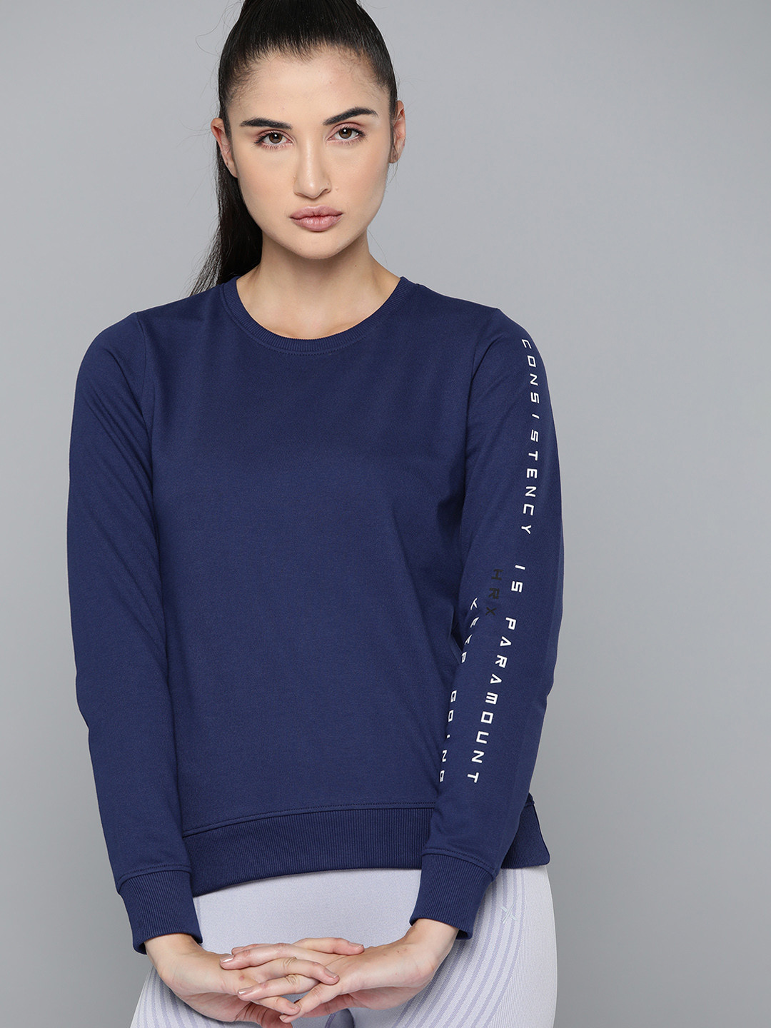 HRX by Hrithik Roshan Training Sweatshirt, Blue
HRX by Hrithik Roshan Training Sweatshirt, Blue