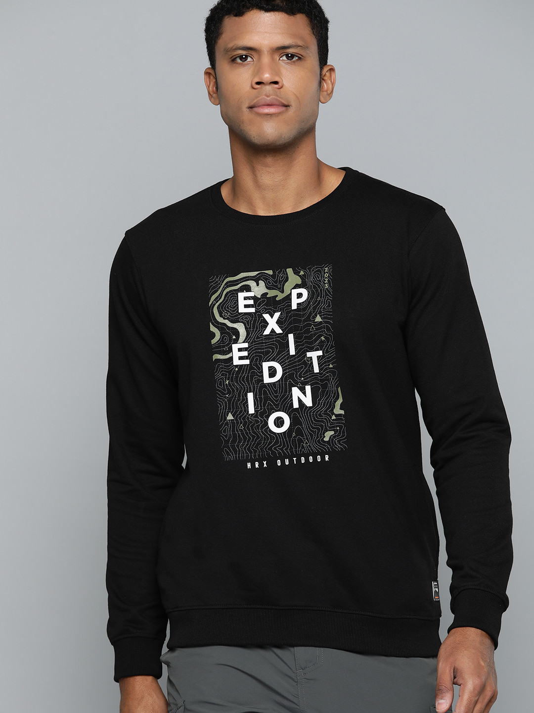 HRX by Hrithik Roshan Regular Fit Outdoor Sweatshirt, Black
HRX by Hrithik Roshan Regular Fit Outdoor Sweatshirt, Black