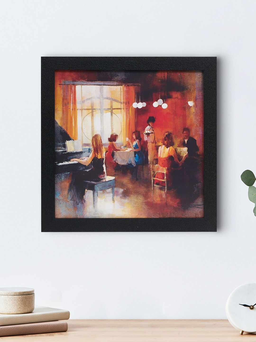 Home Centre Pacific Aura Red & White Cafe Printed Wall Photo Frame
