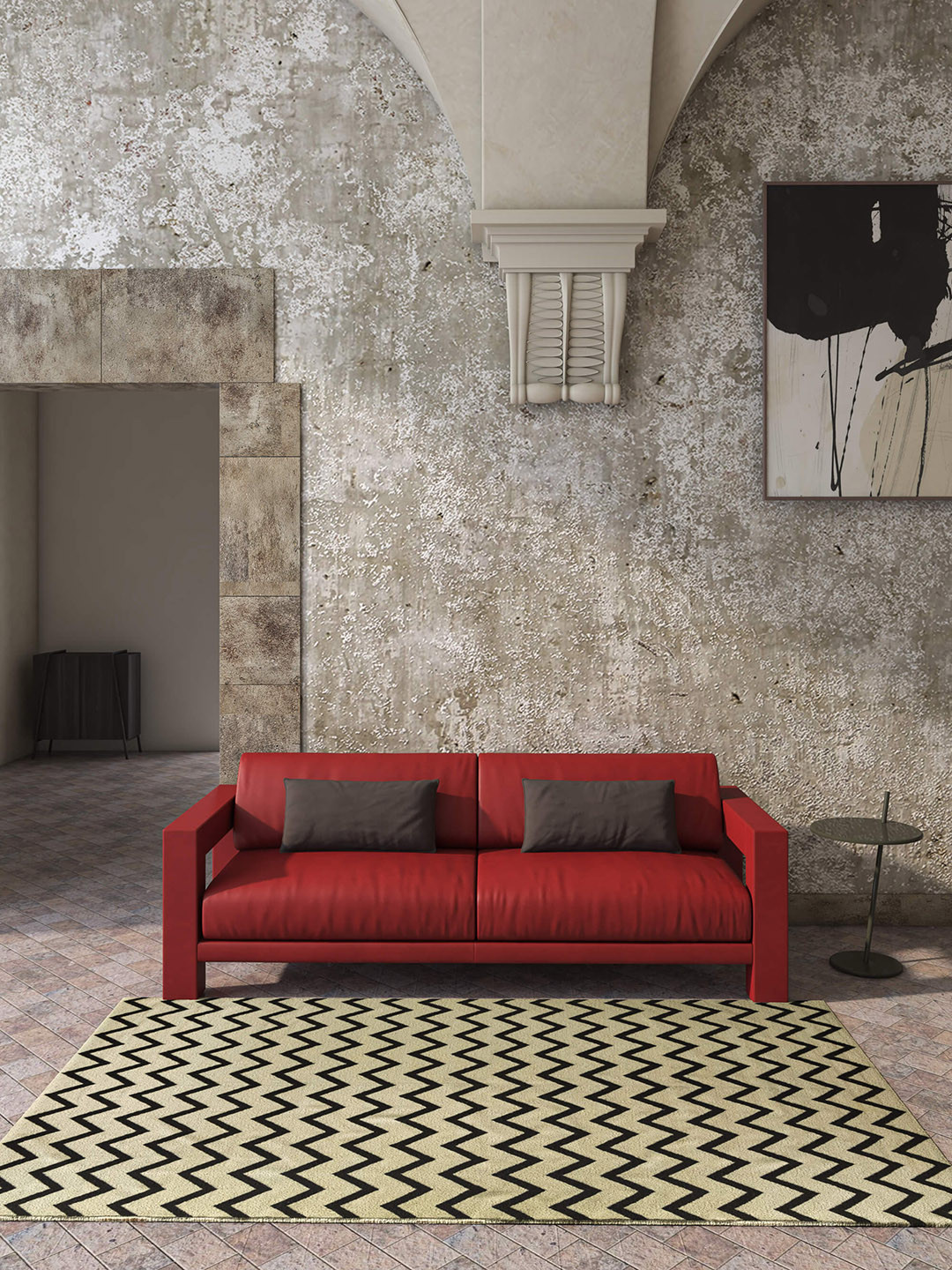 Jaipur Rugs Maroc Collection Off-White & Black Woven Design Rectangular Dhurrie Carpet
Jaipur Rugs Maroc Collection Off-White & Black Woven Design Rectangular Dhurrie Carpet