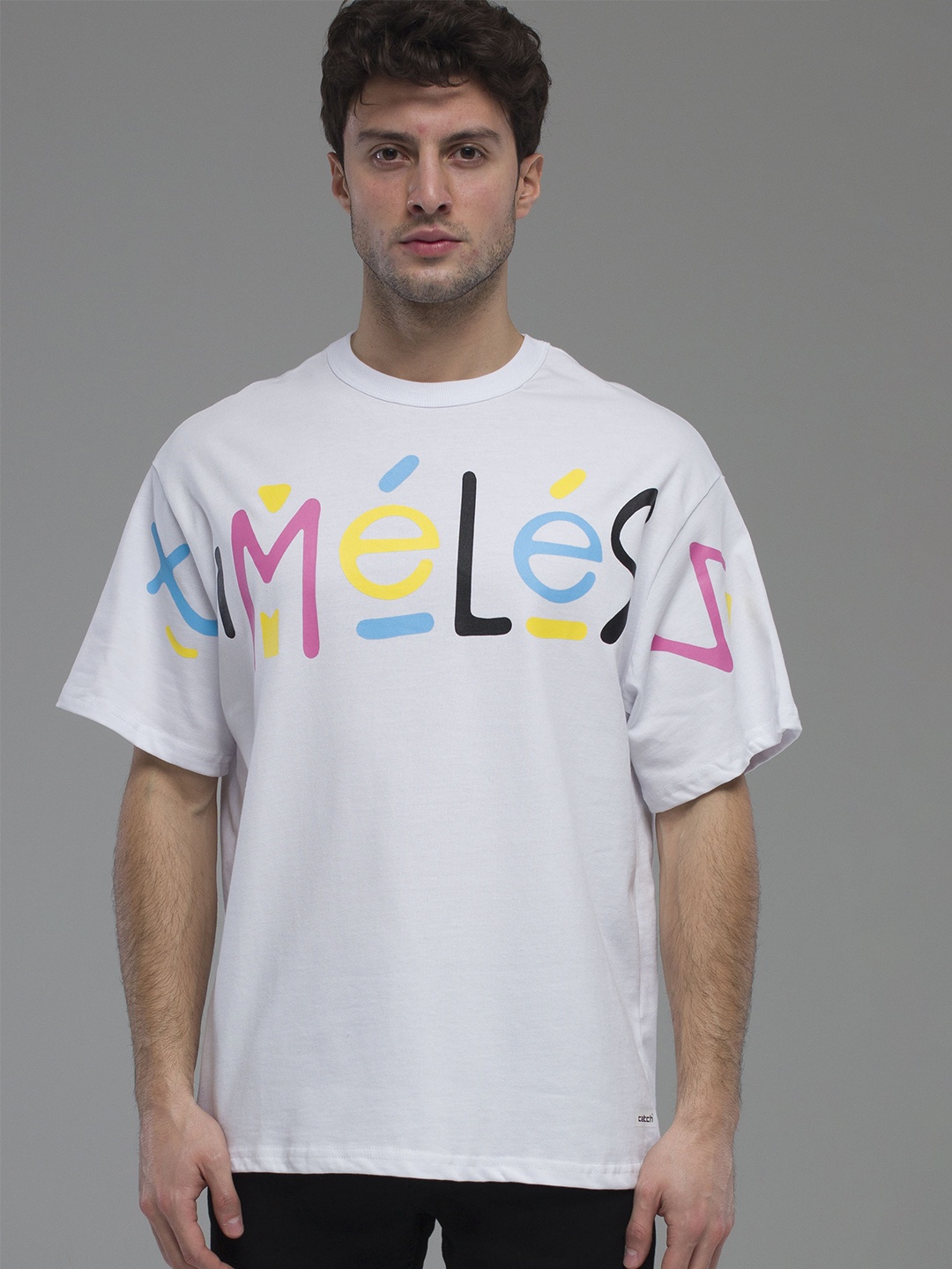 catch Typography Printed Drop-Shoulder Sleeves Pure Cotton Relaxed Fit T-shirt, Off white
catch Typography Printed Drop-Shoulder Sleeves Pure Cotton Relaxed Fit T-shirt, Off white