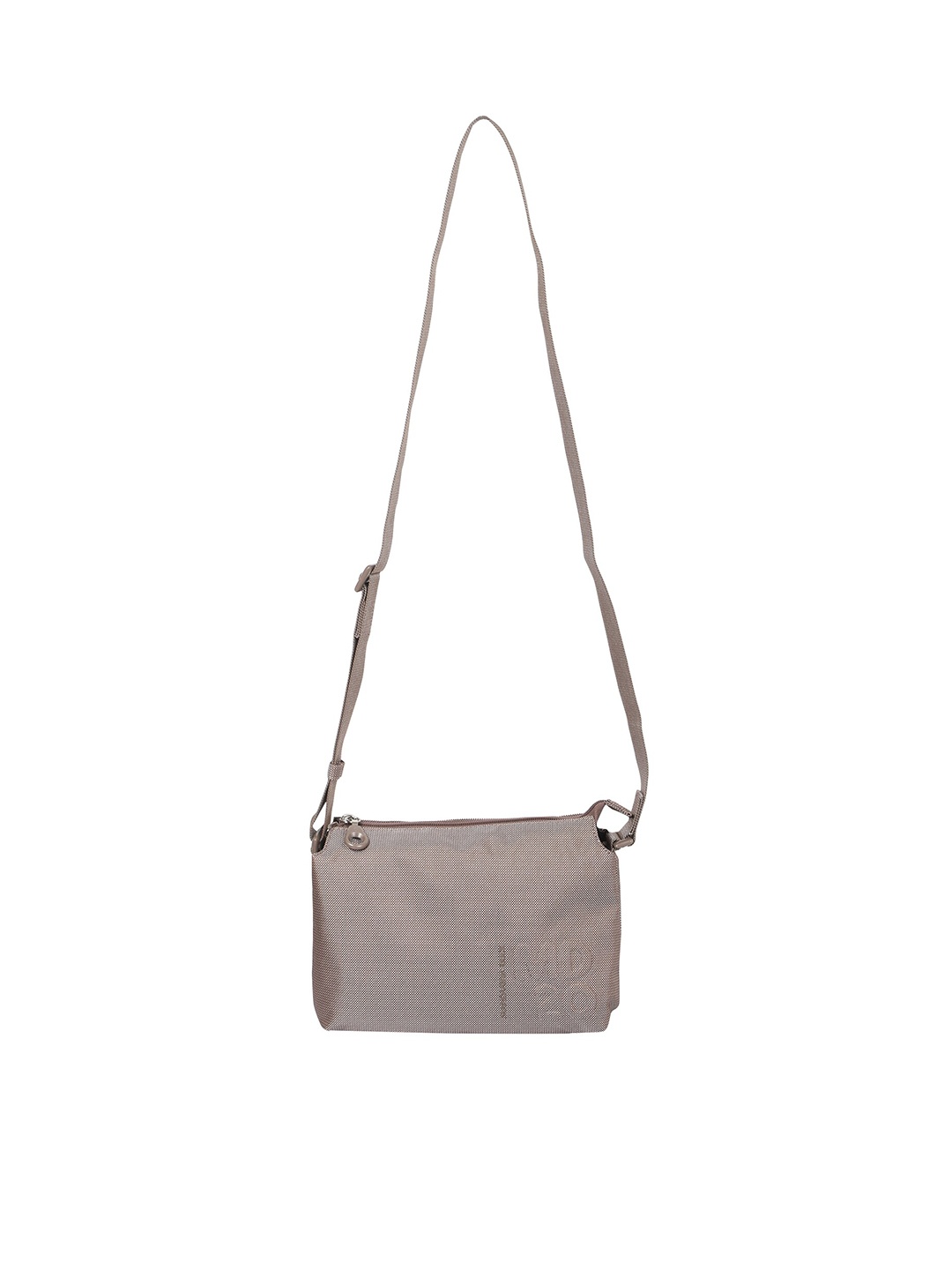 MANDARINA DUCK Women Textured Structured Sling Bag, Taupe