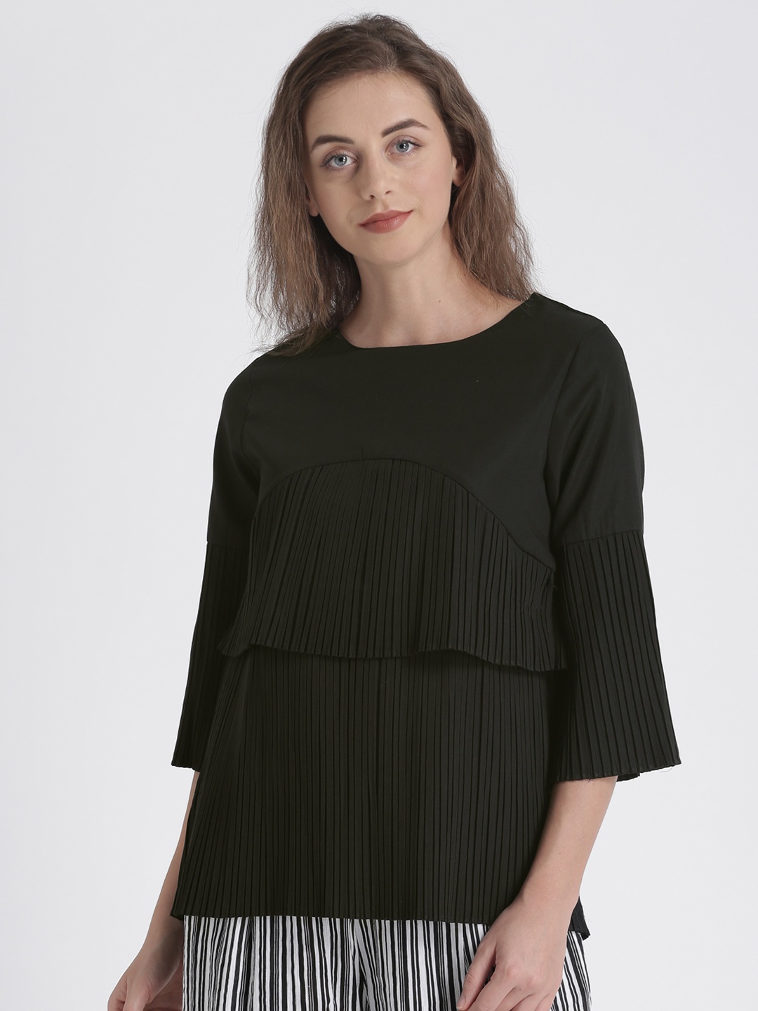 Splash Women Black Solid Top