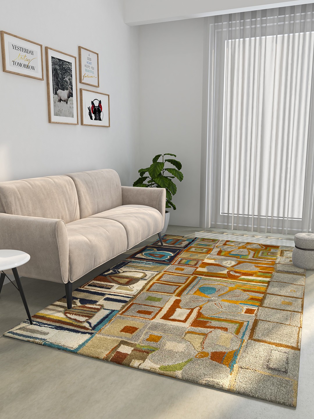 Jaipur Rugs Quirky Collection Grey & Brown Abstract Design Rectangular Dhurrie Carpet
Jaipur Rugs Quirky Collection Grey & Brown Abstract Design Rectangular Dhurrie Carpet