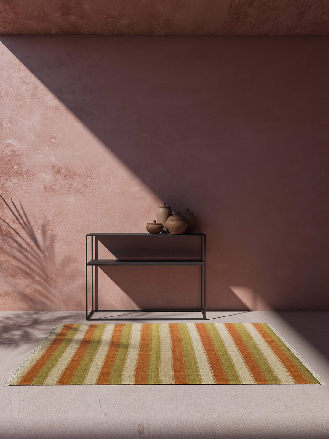 Jaipur Rugs Aqua Collection Green & White Striped Rectangular Woolen Dhurrie Carpet
Jaipur Rugs Aqua Collection Green & White Striped Rectangular Woolen Dhurrie Carpet