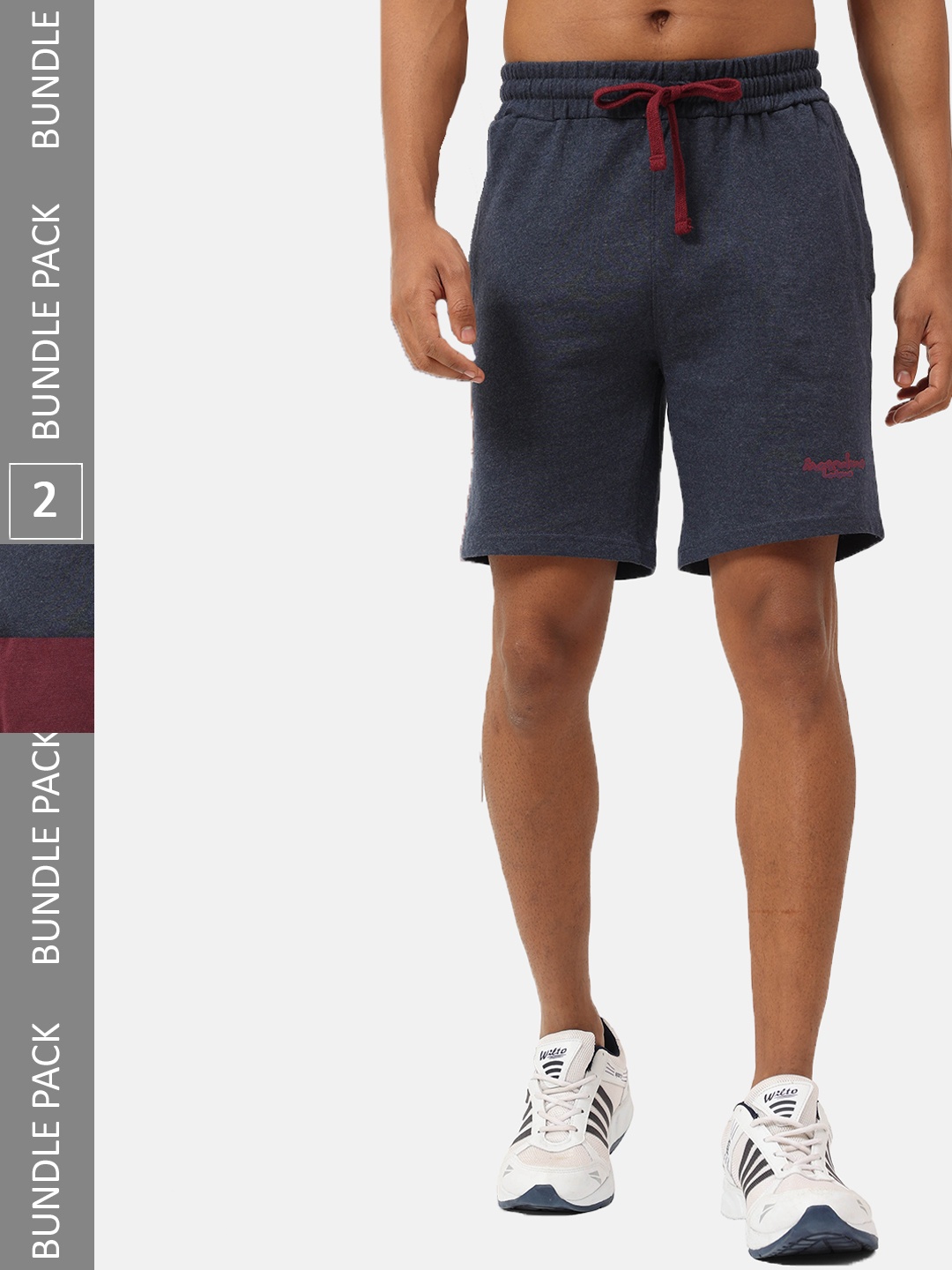Masculino Latino Plus Men Pack OF 2 Cotton With Rapid- Dry Technology Sports Shorts, Navy blue
Masculino Latino Plus Men Pack OF 2 Cotton With Rapid- Dry Technology Sports Shorts, Navy blue