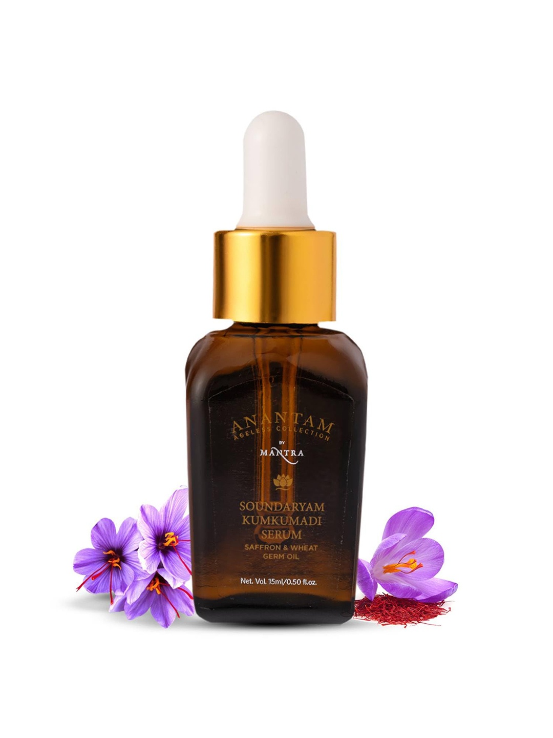 Mantra Herbal Soundaryam Kumkumadi Serum with Saffron & Wheat Germ Oil - 15ml, Brown
Mantra Herbal Soundaryam Kumkumadi Serum with Saffron & Wheat Germ Oil - 15ml, Brown