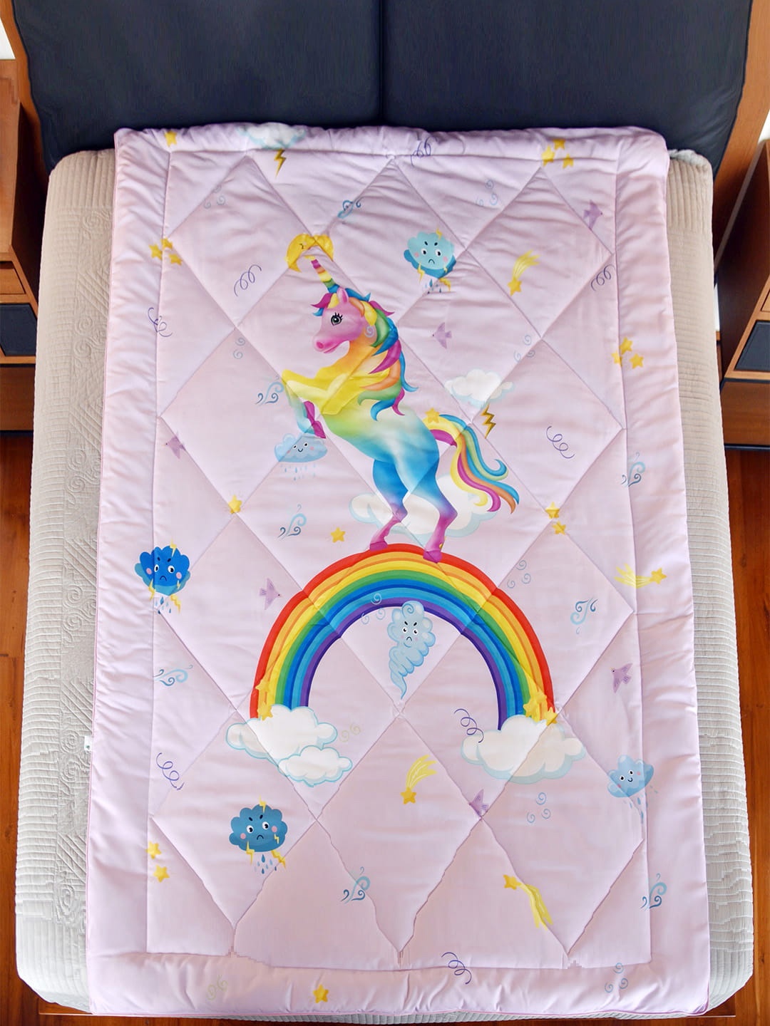Baby Moo Kids Pink & Blue Printed Mild Winter 210 GSM Pure Cotton Single Bed Blanket
Baby Moo Kids Pink & Blue Printed Mild Winter 210 GSM Pure Cotton Single Bed Blanket