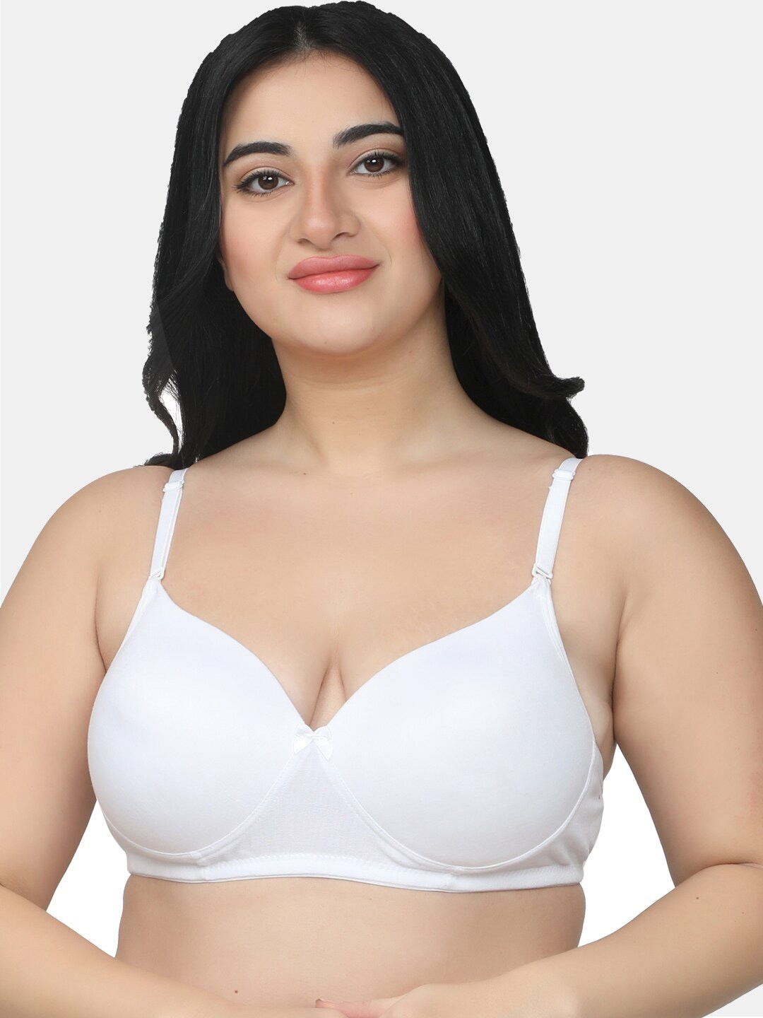 MAROON Cotton Heavily Padded All Day Comfort Full Coverage Seamless T-shirt Bra, White
MAROON Cotton Heavily Padded All Day Comfort Full Coverage Seamless T-shirt Bra, White