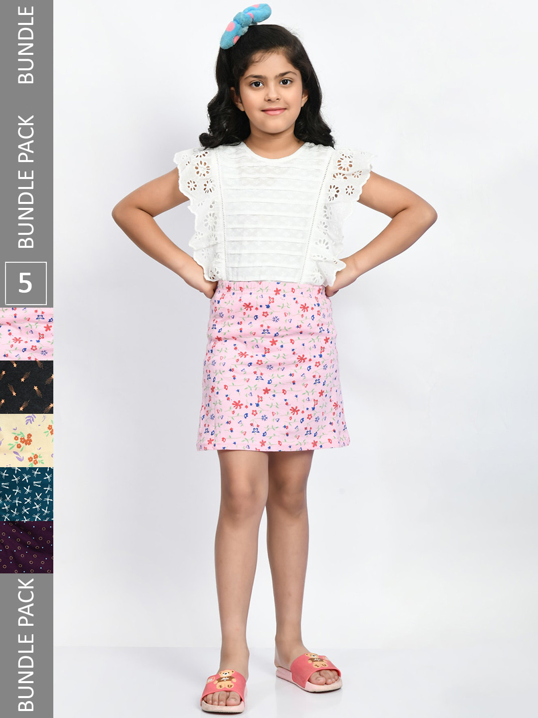 BAESD Girls Pack Of 4 Printed Pure Cotton A-Line Mini Skirts, Black
BAESD Girls Pack Of 4 Printed Pure Cotton A-Line Mini Skirts, Black