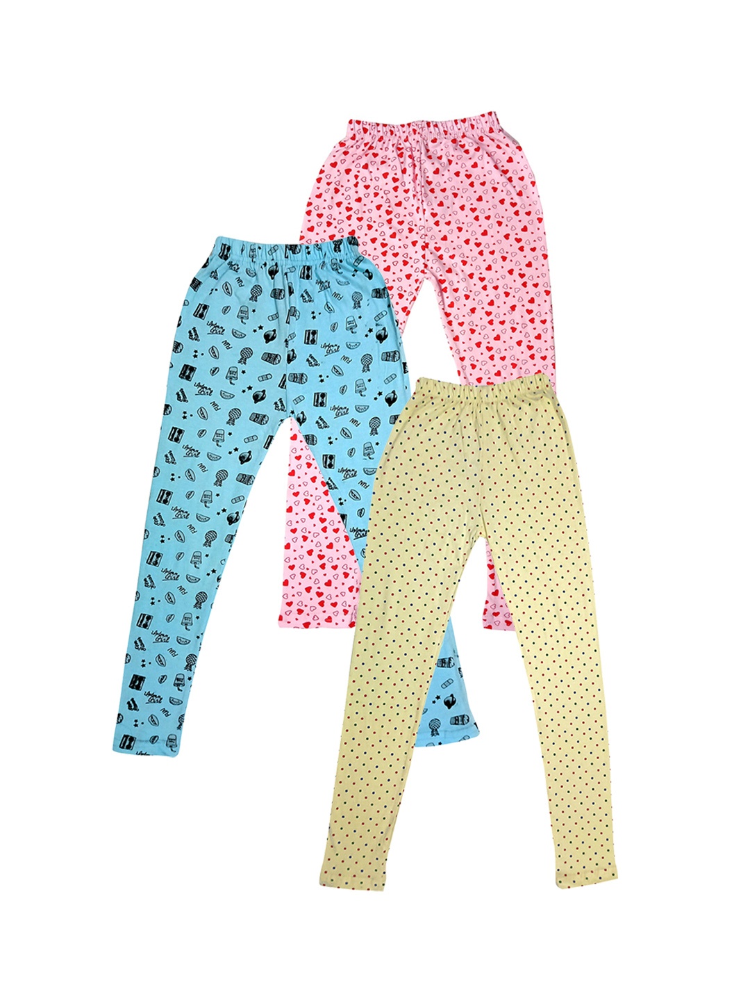 IndiWeaves Girls Pack of 3 Printed Super Soft Pure Cotton Ankle-Length Leggings, Blue
IndiWeaves Girls Pack of 3 Printed Super Soft Pure Cotton Ankle-Length Leggings, Blue
