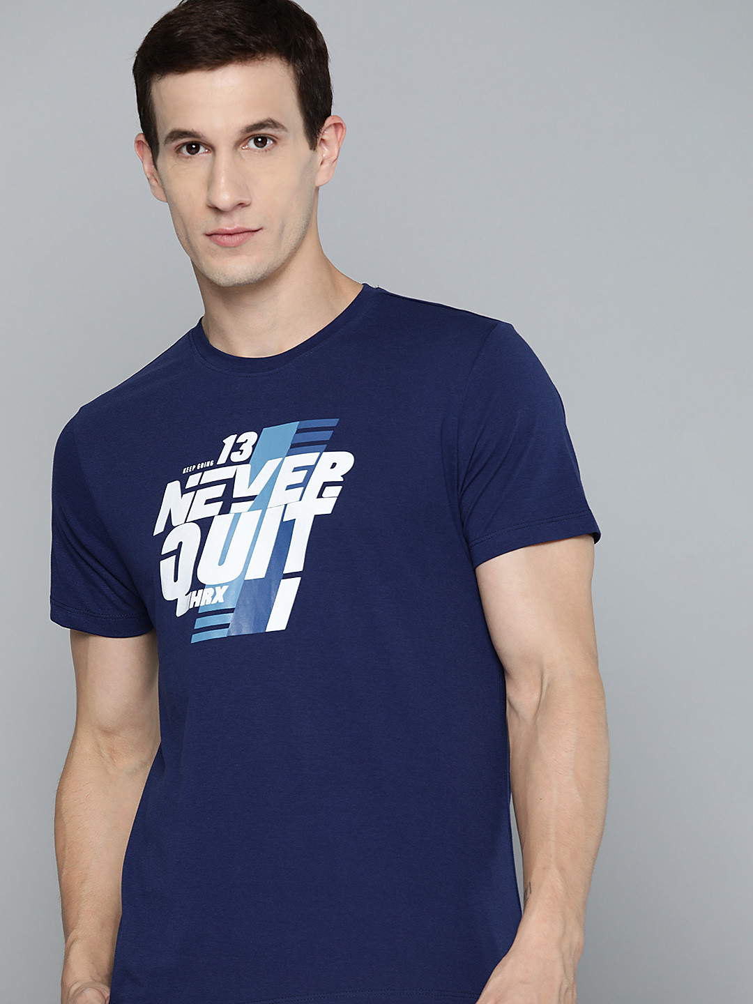HRX by Hrithik Roshan Printed Lifestyle T-shirt, Navy blue
HRX by Hrithik Roshan Printed Lifestyle T-shirt, Navy blue