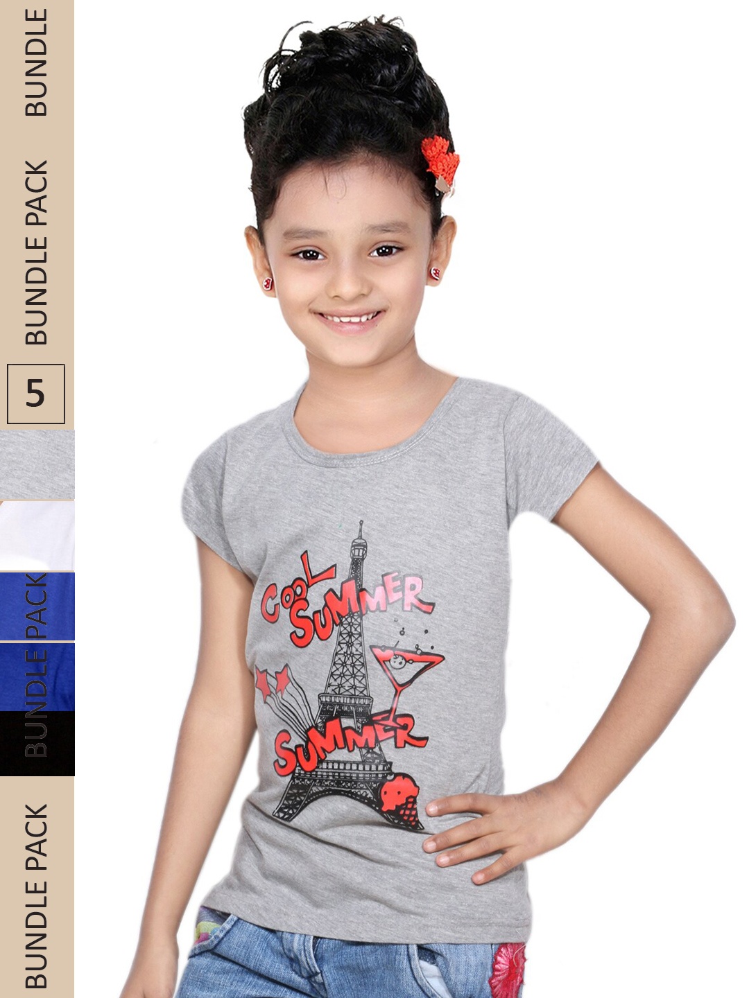IndiWeaves Girls Multicoloured Typography 5 Printed Extended Sleeves Applique T-shirt, Multi
IndiWeaves Girls Multicoloured Typography 5 Printed Extended Sleeves Applique T-shirt, Multi