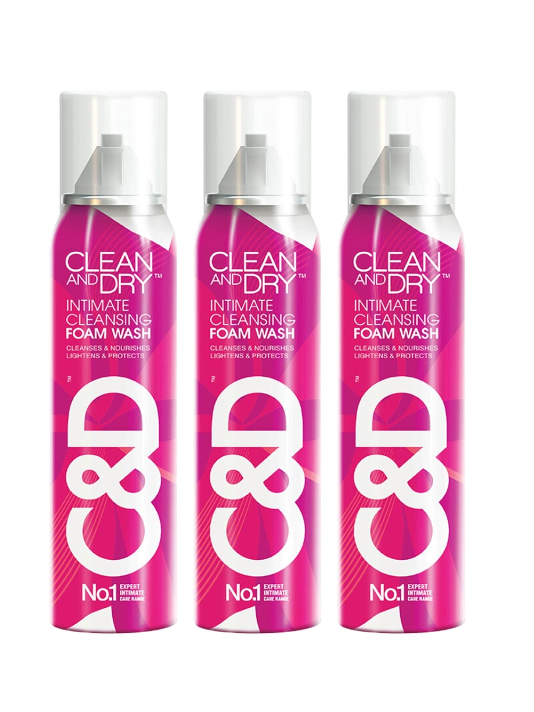 CLEAN AND DRY Set Of 3 Intimate Cleansing Foam Wash with Natural Milk Extracts - 85g each, Pink
CLEAN AND DRY Set Of 3 Intimate Cleansing Foam Wash with Natural Milk Extracts - 85g each, Pink