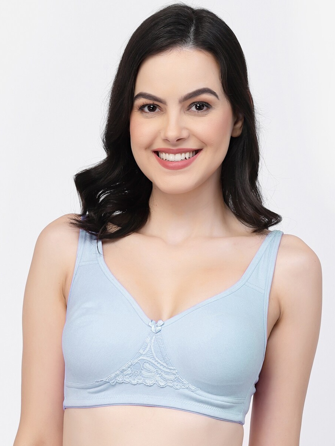 College Girl Non-Padded Seamless All Day Comfort Full Coverage Cotton T-Shirt Bra, Blue
College Girl Non-Padded Seamless All Day Comfort Full Coverage Cotton T-Shirt Bra, Blue