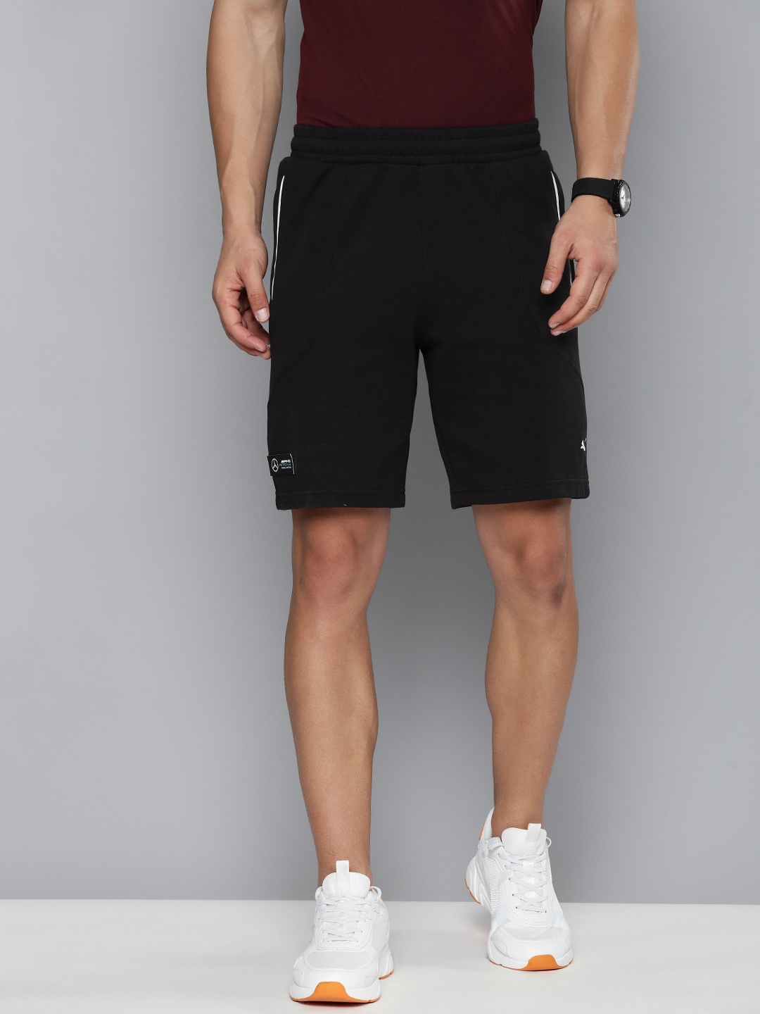 PUMA Motorsport Men Mercedes AMG Petronas Sweat dryCELL Regular Fit Sports Shorts, Black
PUMA Motorsport Men Mercedes AMG Petronas Sweat dryCELL Regular Fit Sports Shorts, Black