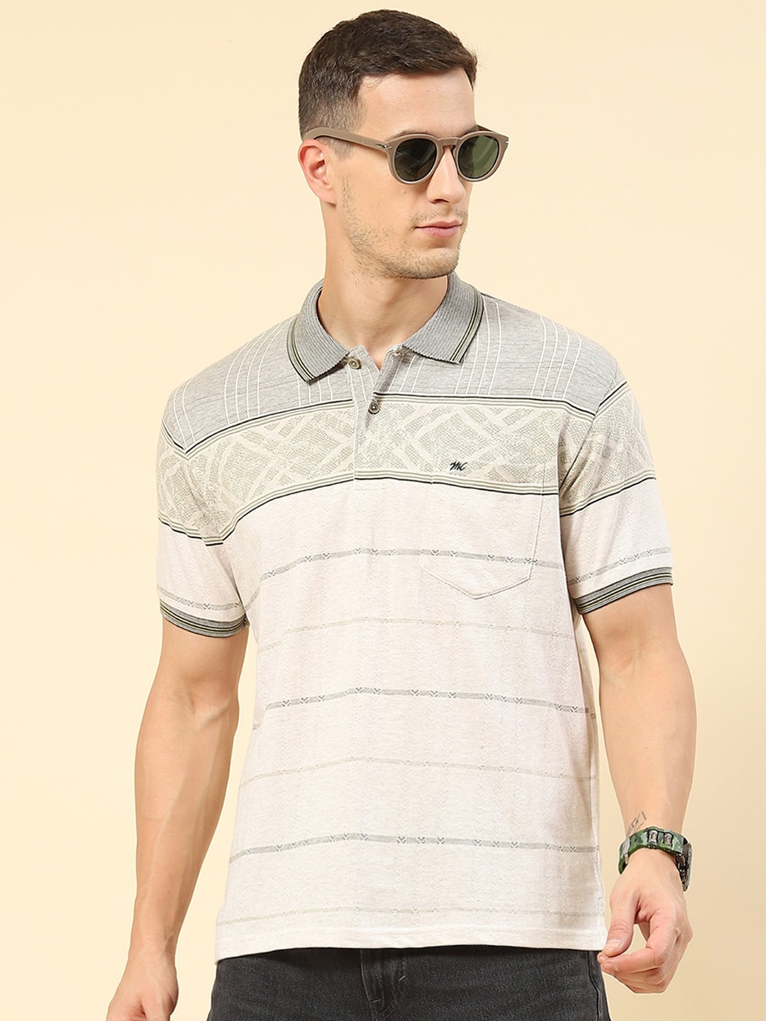 Monte Carlo Polo Collar T-shirt, Olive