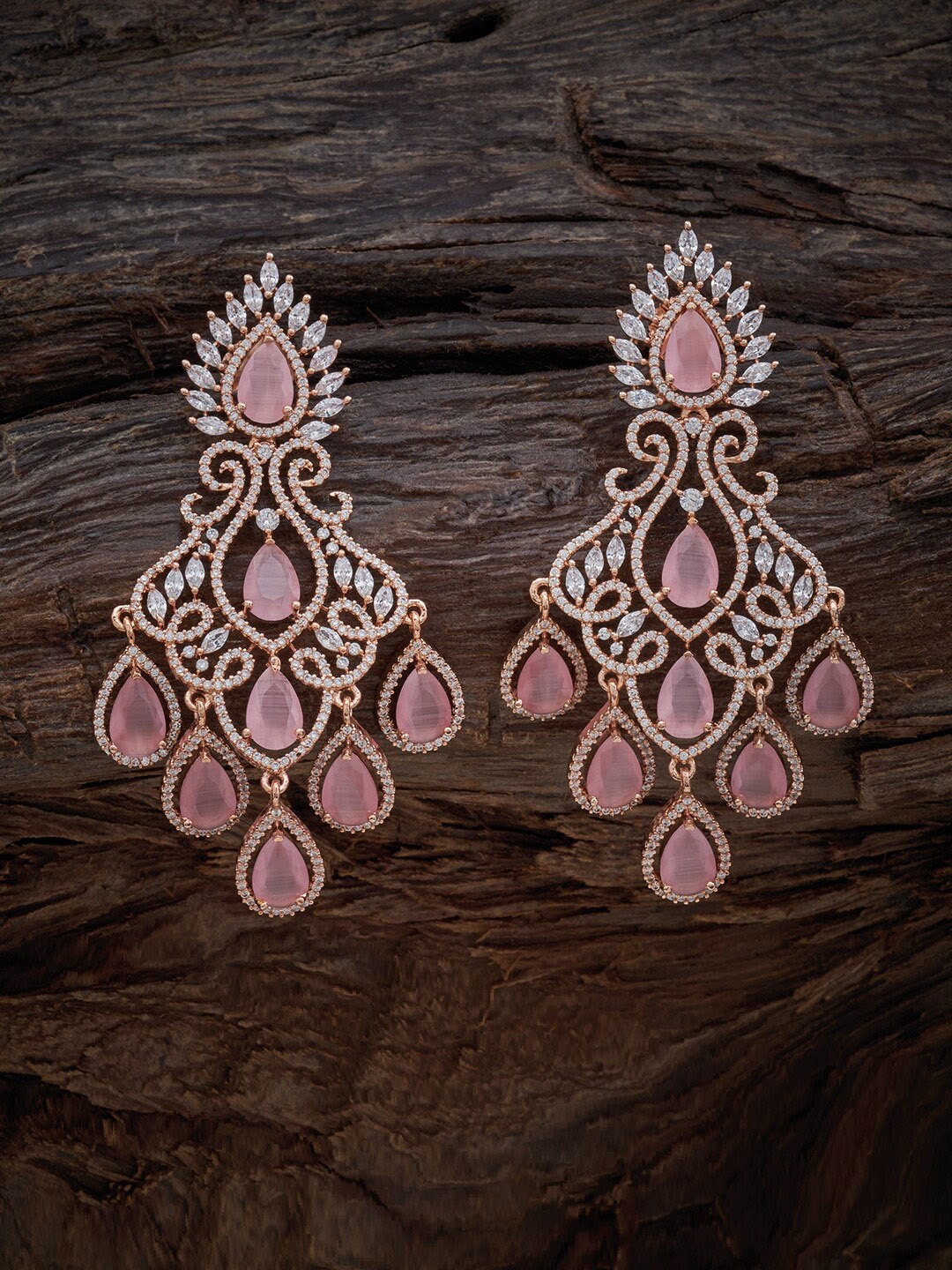 Kushal's Fashion Jewellery Rhodium-Plated Cubric Zicronia-Studded Drop Earrings, Pink
Kushal's Fashion Jewellery Rhodium-Plated Cubric Zicronia-Studded Drop Earrings, Pink