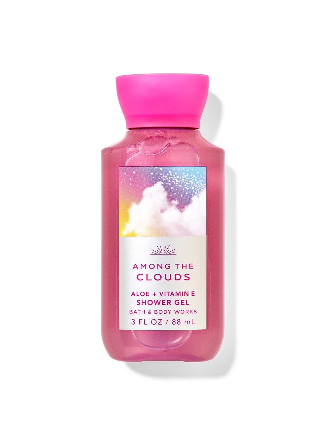 Bath & Body Works Among the Clouds Travel Size Shower Gel with Aloe & Vit E - 88 ml, Pink
Bath & Body Works Among the Clouds Travel Size Shower Gel with Aloe & Vit E - 88 ml, Pink