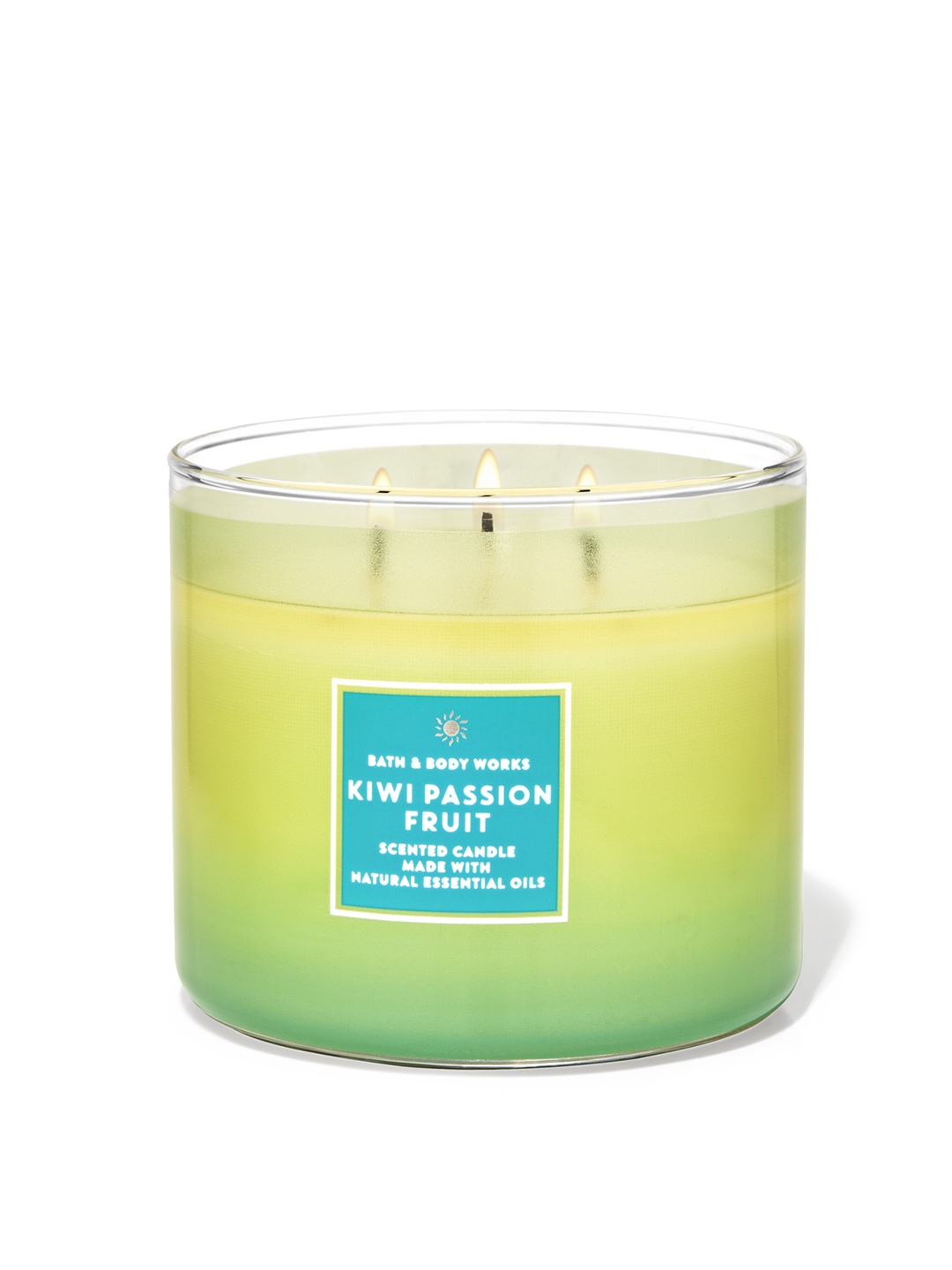 Bath & Body Works Kiwi Passionfruit Scented 3-Wick Candle with Essential Oils - 411g, Green
Bath & Body Works Kiwi Passionfruit Scented 3-Wick Candle with Essential Oils - 411g, Green