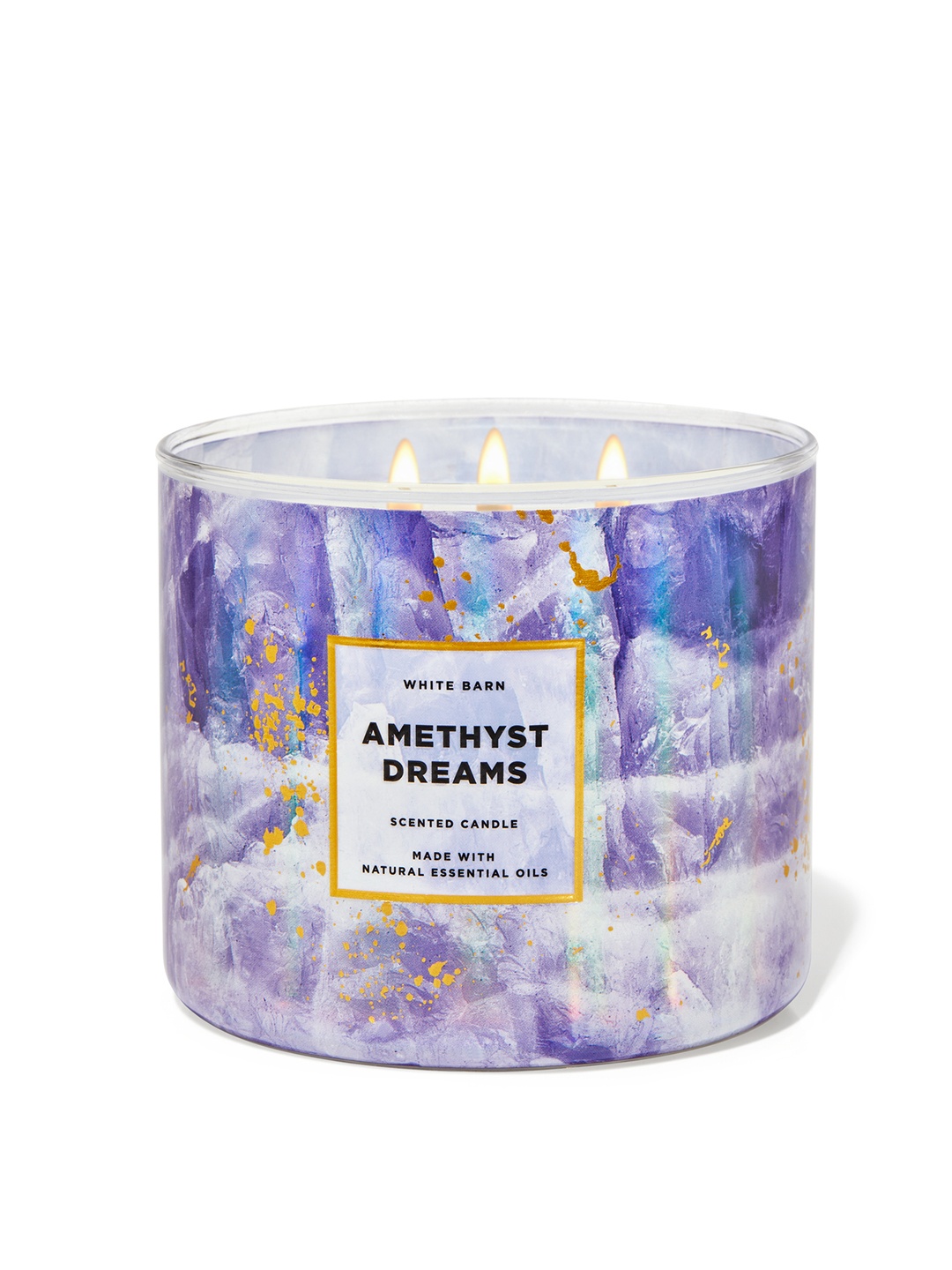 Bath & Body Works Amethyst Dreams 3-Wick Scented Candle with Essential Oils - 411g, Purple
Bath & Body Works Amethyst Dreams 3-Wick Scented Candle with Essential Oils - 411g, Purple