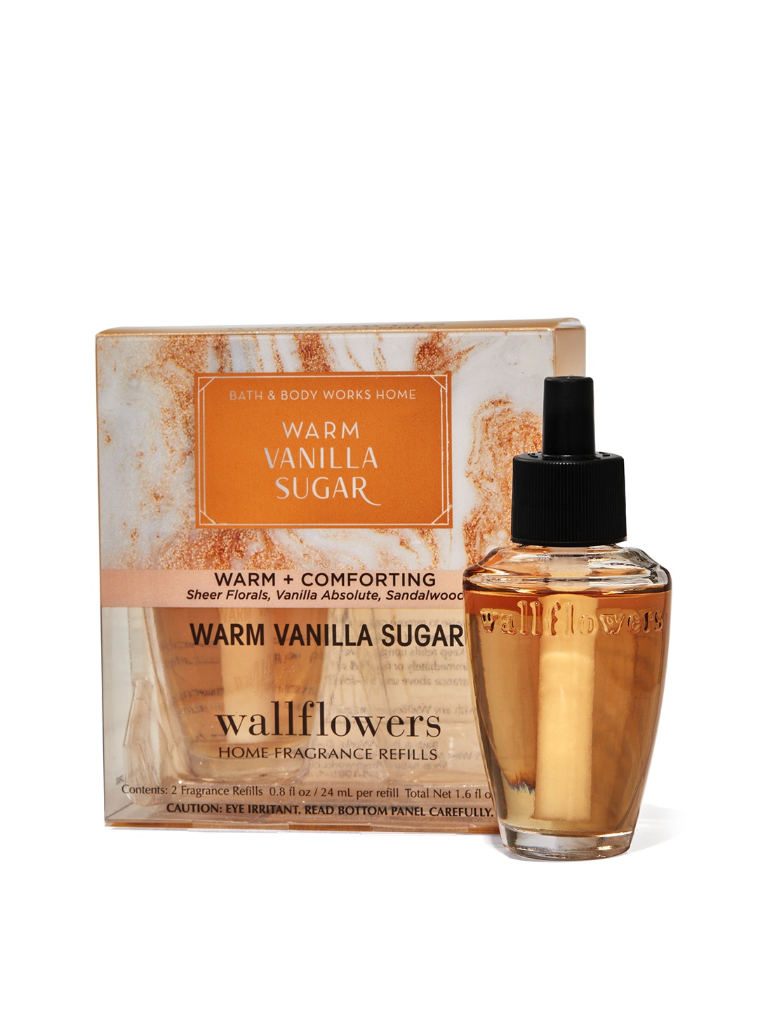 Bath & Body Works Set of 2 Warm Vanilla Sugar Wallflowers Fragrance Refills - 24 ml Each, Brown
Bath & Body Works Set of 2 Warm Vanilla Sugar Wallflowers Fragrance Refills - 24 ml Each, Brown