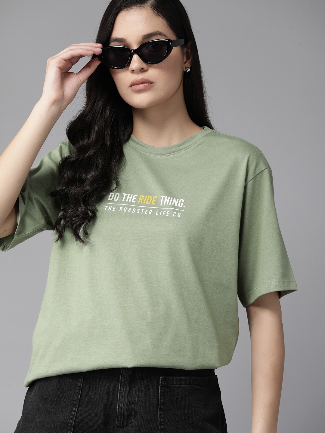 The Roadster Lifestyle Co. Printed Drop-Shoulder Sleeves Oversized Cotton T-shirt, Olive
The Roadster Lifestyle Co. Printed Drop-Shoulder Sleeves Oversized Cotton T-shirt, Olive
