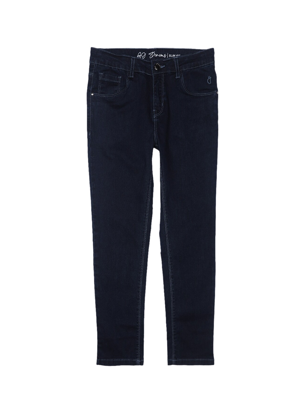 Gini and Jony Girls Mid Rise Denim Jeans, Blue