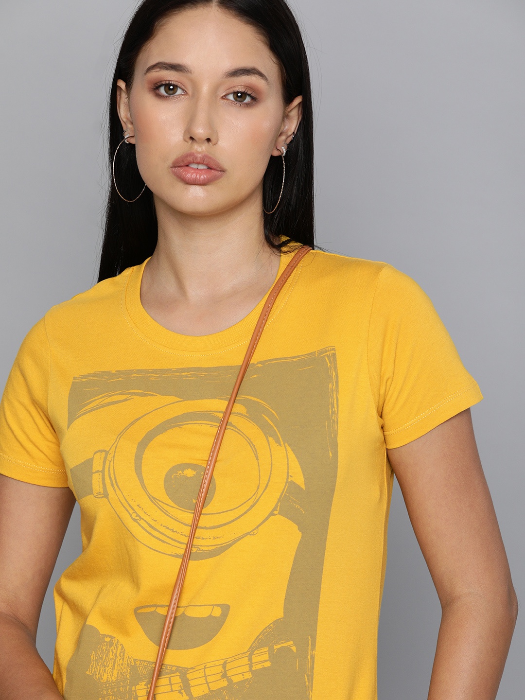 Minions by Kook N Keech Women Mustard Yellow Relaxed Cotton Printed Pure Cotton T-shirt
Minions by Kook N Keech Women Mustard Yellow Relaxed Cotton Printed Pure Cotton T-shirt