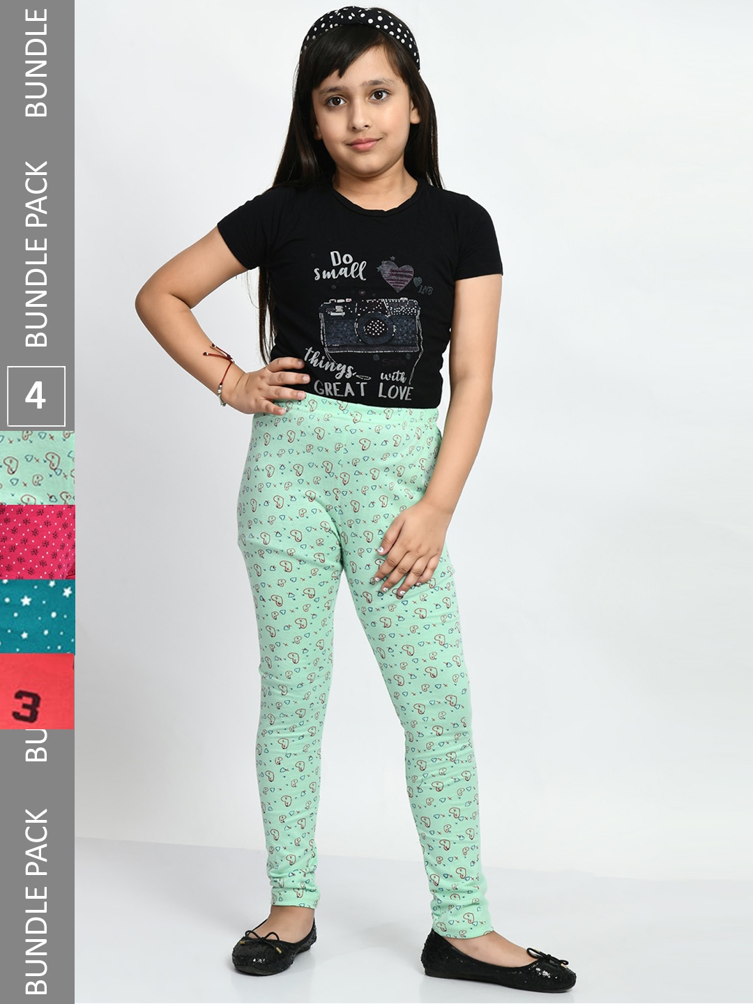 BAESD Girls Pack of 4 Printed Super Soft Pure Cotton Churidar- Length Leggings, Pink
BAESD Girls Pack of 4 Printed Super Soft Pure Cotton Churidar- Length Leggings, Pink