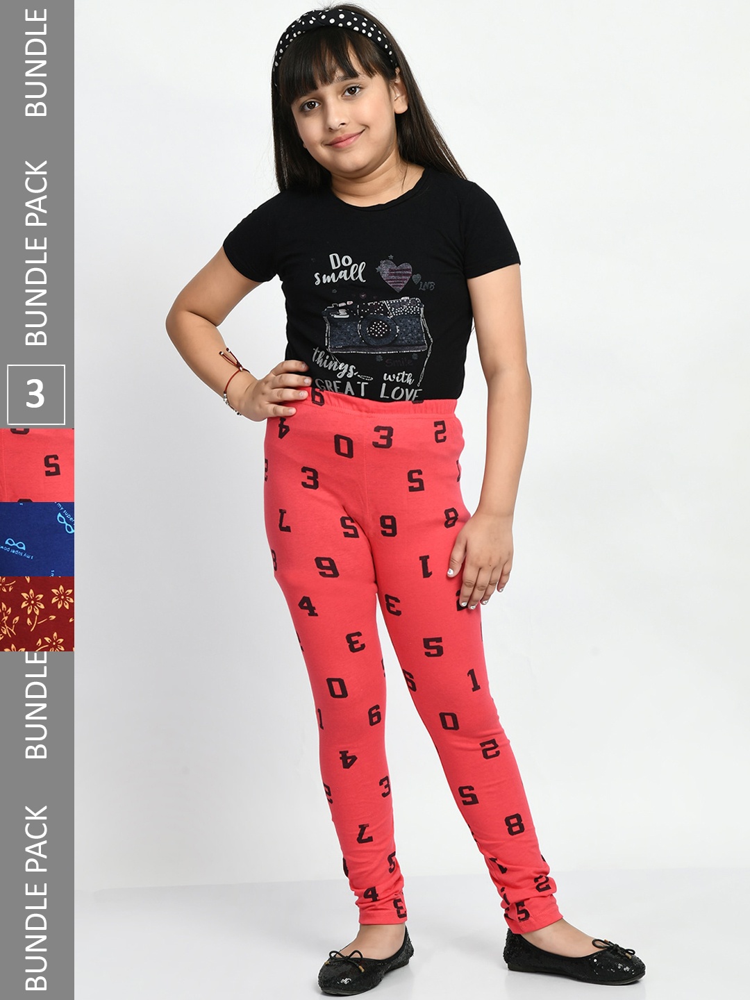 BAESD Girls Pack of 3 Printed Super Soft Pure Cotton Churidar- Length Leggings, Maroon
BAESD Girls Pack of 3 Printed Super Soft Pure Cotton Churidar- Length Leggings, Maroon