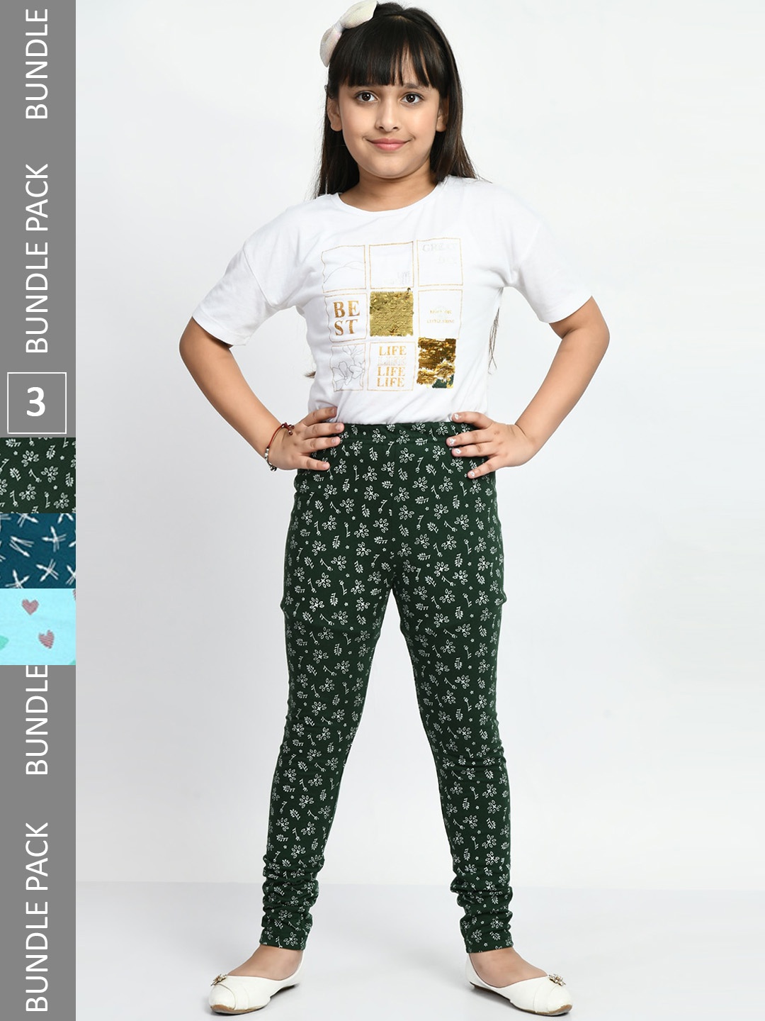 BAESD Girls Pack Of 3 Conversational Printed Pure Cotton Churidar-Length Leggings, Blue
BAESD Girls Pack Of 3 Conversational Printed Pure Cotton Churidar-Length Leggings, Blue