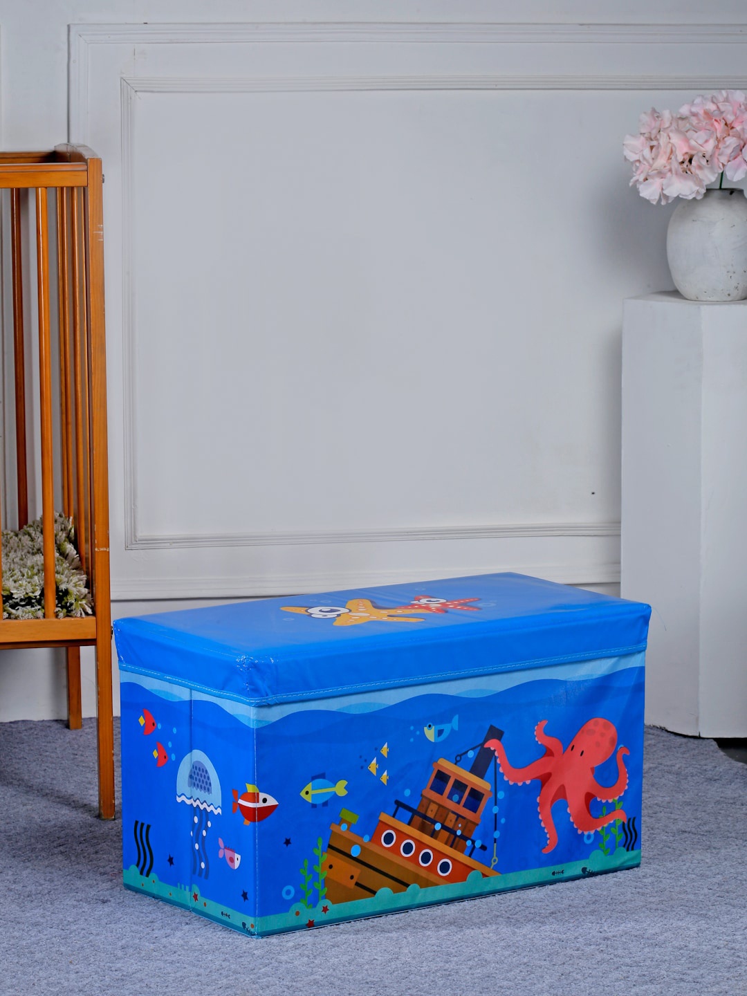 FABINALIV Kids Blue & Red Cartoon Printed Multipurpose Foldable Organiser With Lid, White
FABINALIV Kids Blue & Red Cartoon Printed Multipurpose Foldable Organiser With Lid, White