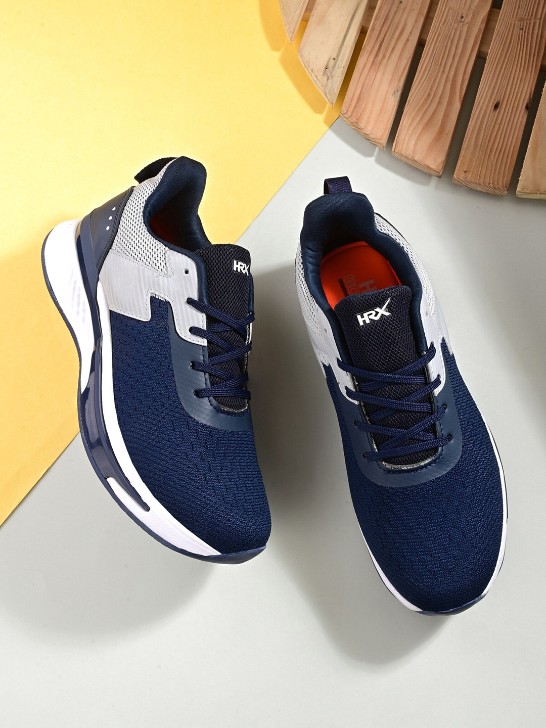 HRX by Hrithik Roshan Men Navy Blue Fresh Foam Technology Non-Marking Walking Shoes
HRX by Hrithik Roshan Men Navy Blue Fresh Foam Technology Non-Marking Walking Shoes