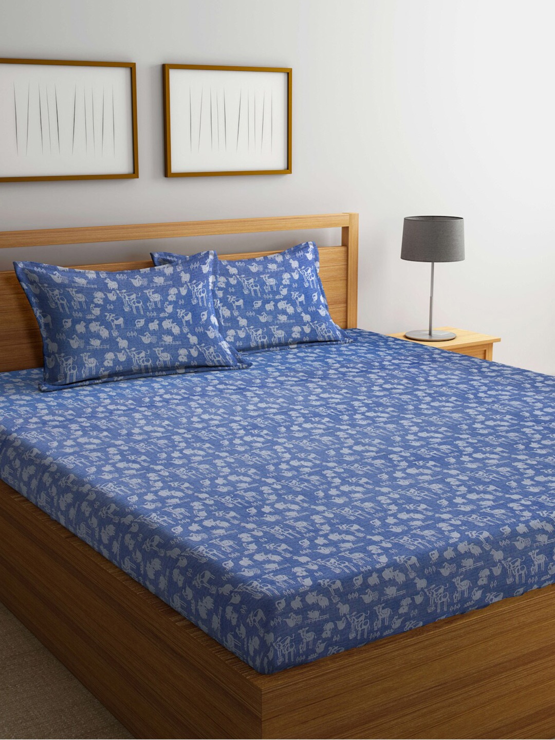 FABINALIV Blue Cartoon Characters 350 TC Pure Cotton King Bedsheet With 2 Pillow Covers
FABINALIV Blue Cartoon Characters 350 TC Pure Cotton King Bedsheet With 2 Pillow Covers