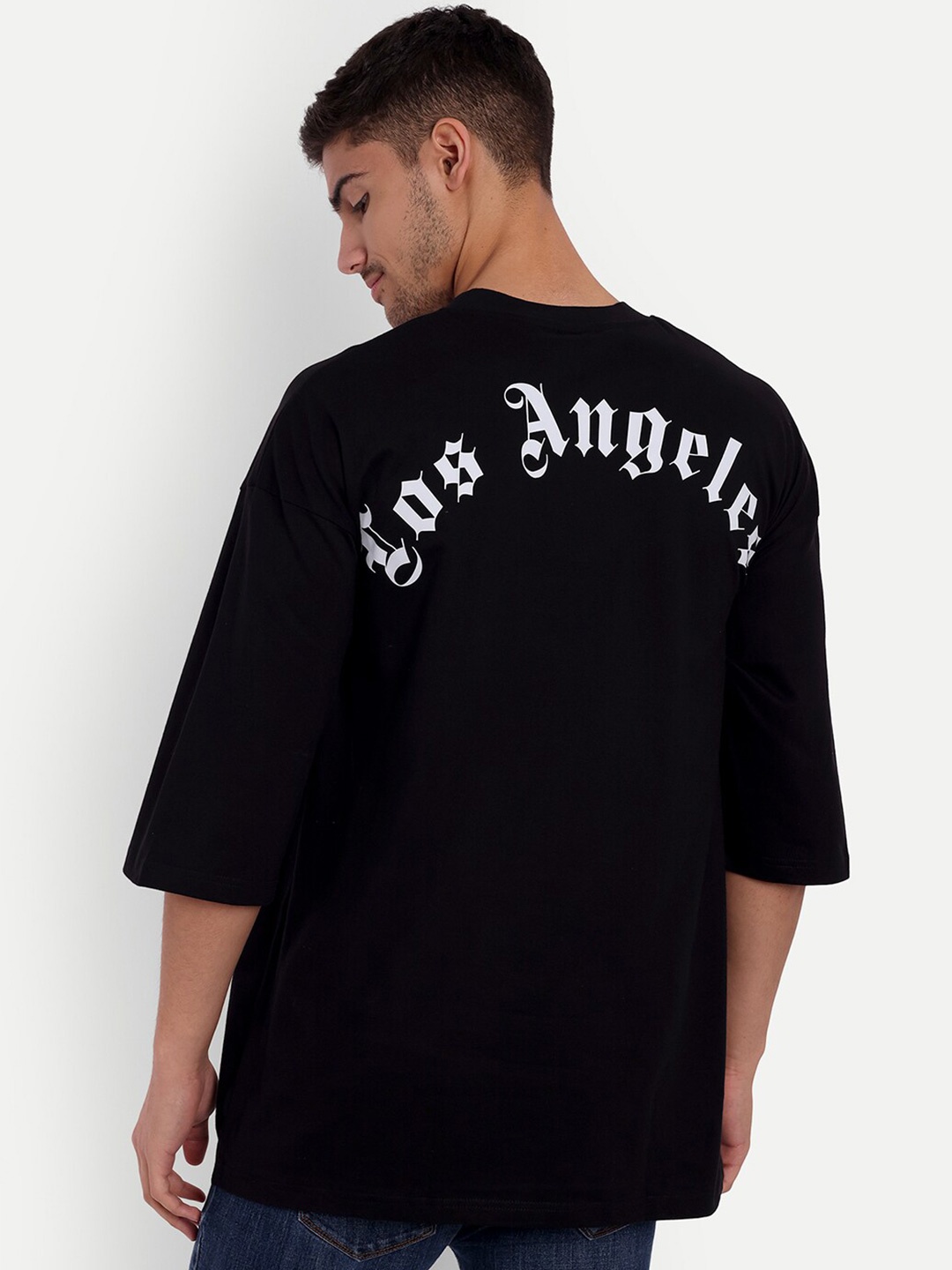 Gavin Paris Typography Printed Drop shoulder Sleeves Cotton Oversized Fit T-shirt, Black
Gavin Paris Typography Printed Drop shoulder Sleeves Cotton Oversized Fit T-shirt, Black