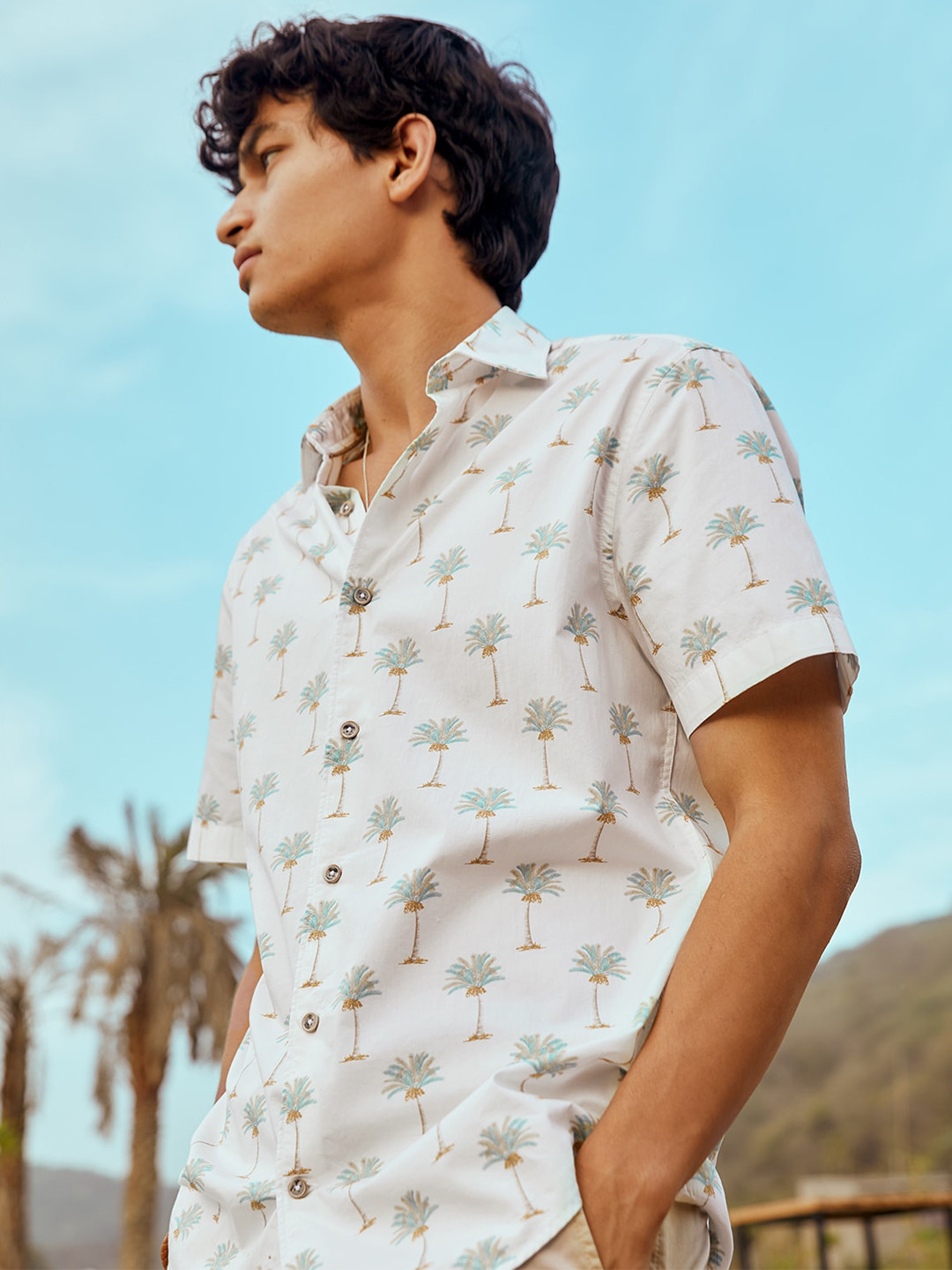 Andamen Classic Floral Printed Opaque Casual Shirt, White
Andamen Classic Floral Printed Opaque Casual Shirt, White