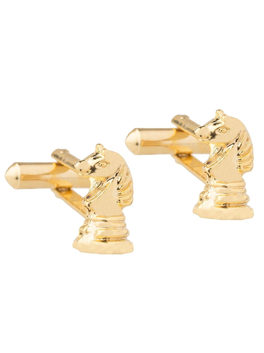 ZIVOM Men Gold-Plated Horse Cufflinks