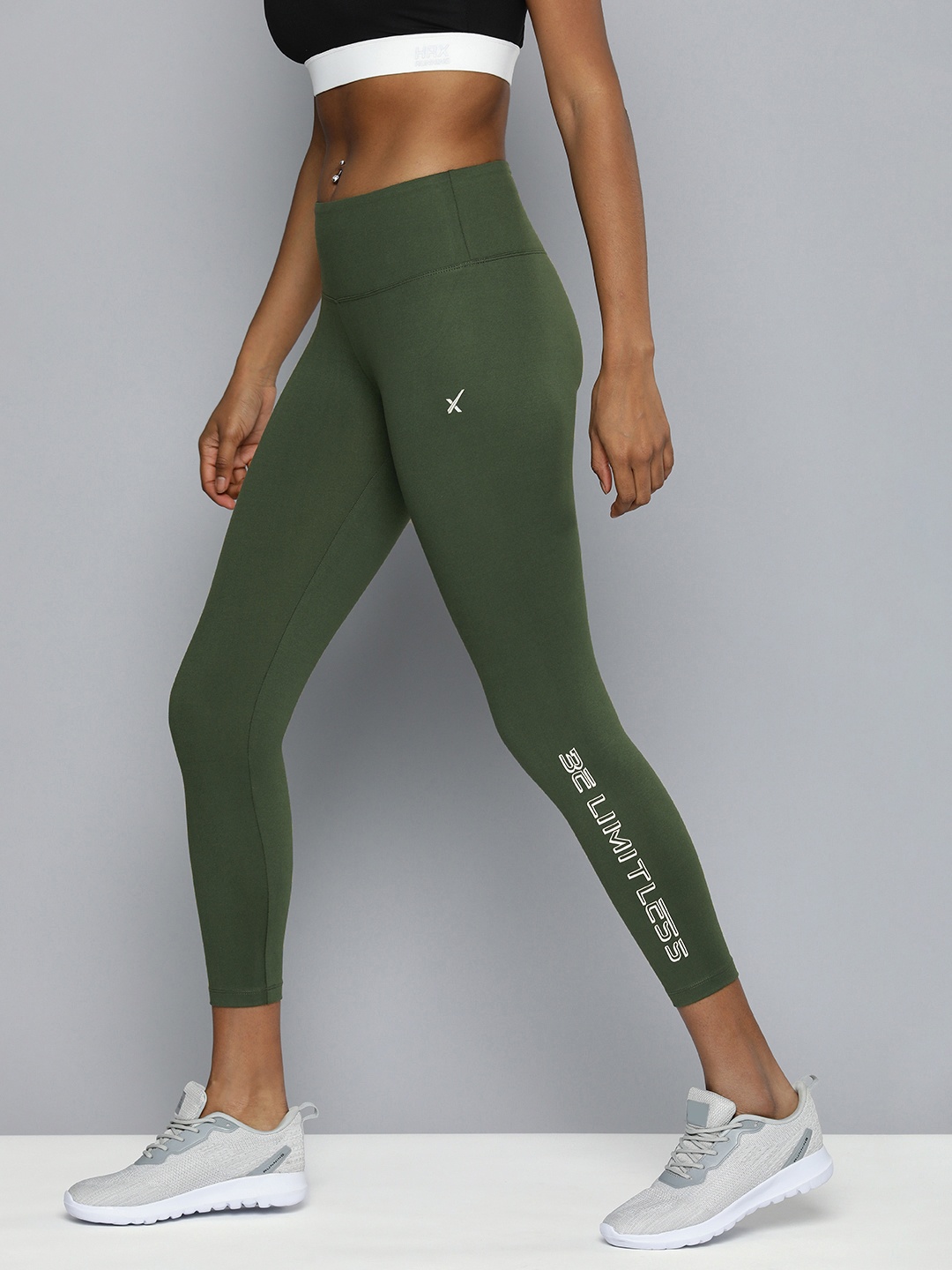 HRX by Hrithik Roshan Women Printed Skinny Fit Rapid-Dry Cropped Training Tights, Olive
HRX by Hrithik Roshan Women Printed Skinny Fit Rapid-Dry Cropped Training Tights, Olive